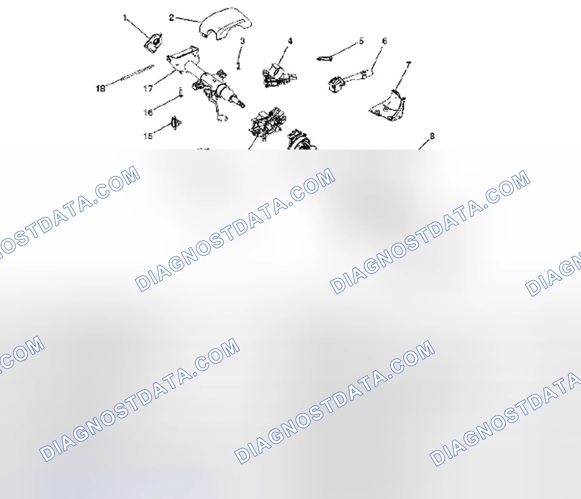 Scheme 2: Steering Column Disassembled View