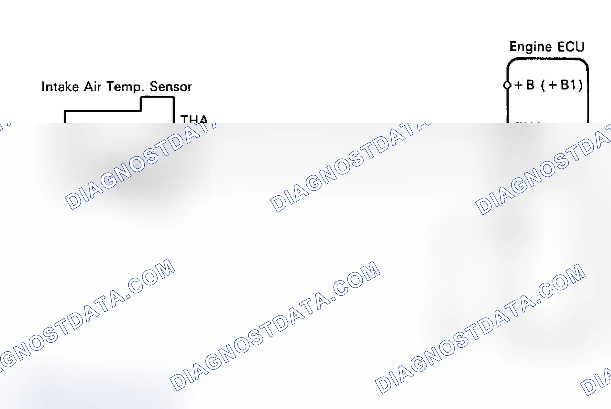 Scheme 56: Code 24/Test No. 6 Schematic Intake Air Temp. Sensor Circuit