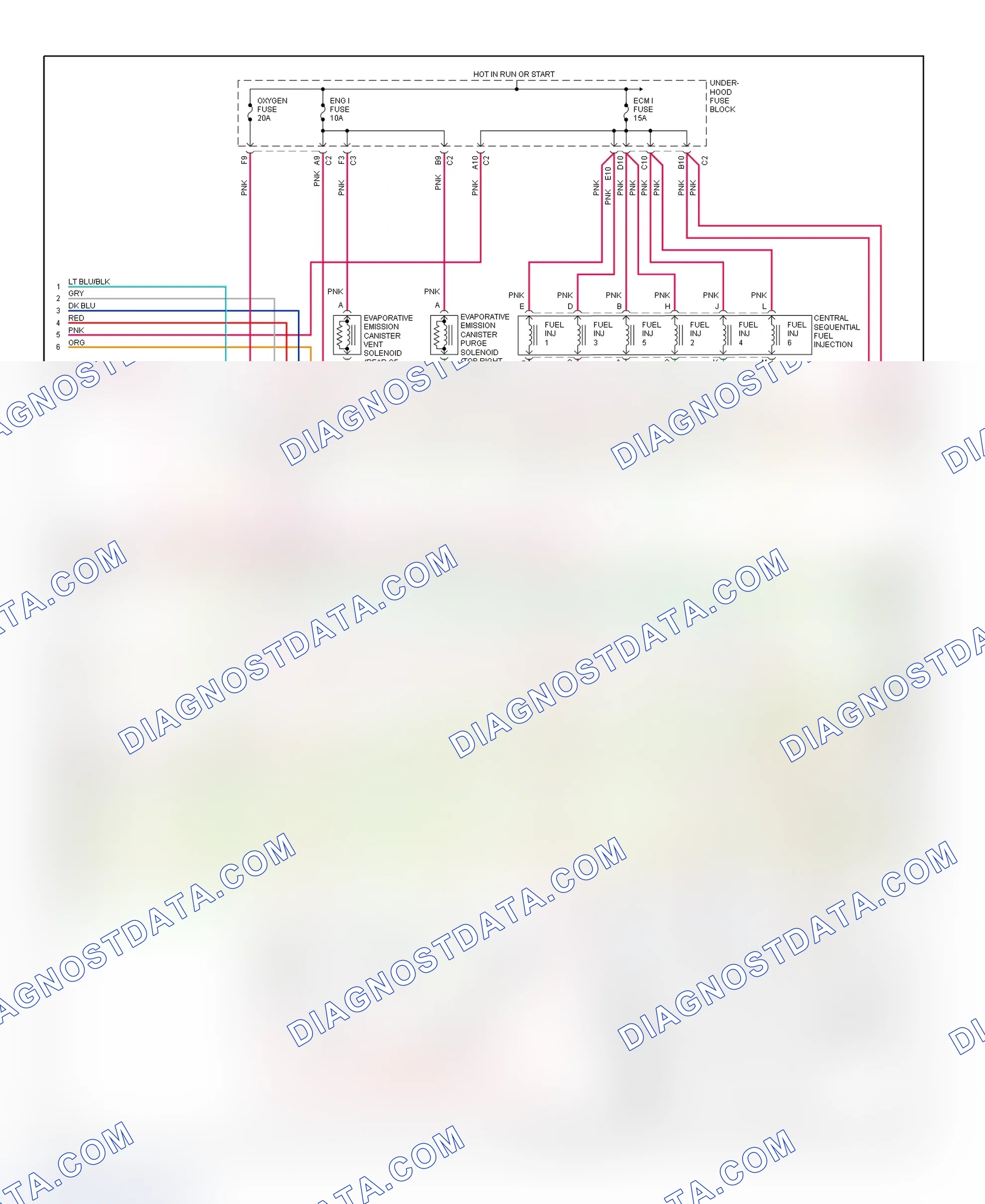 Scheme 82: PCM Wiring Diagram (Blazer, Jimmy Canadian, Sonoma & S10 Pickup - 4.3L - 2 Of 4)