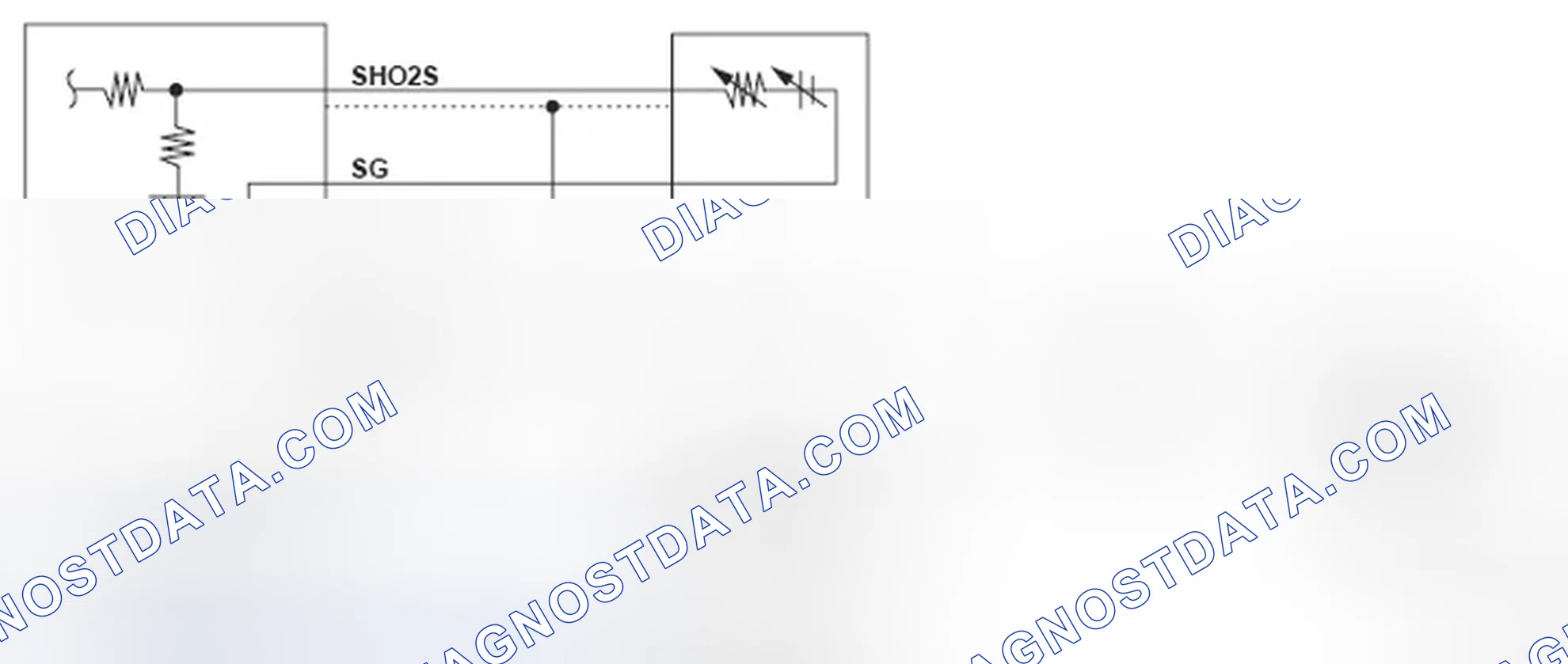 Scheme 283: Secondary Heated Oxygen Sensor Circuit Diagram