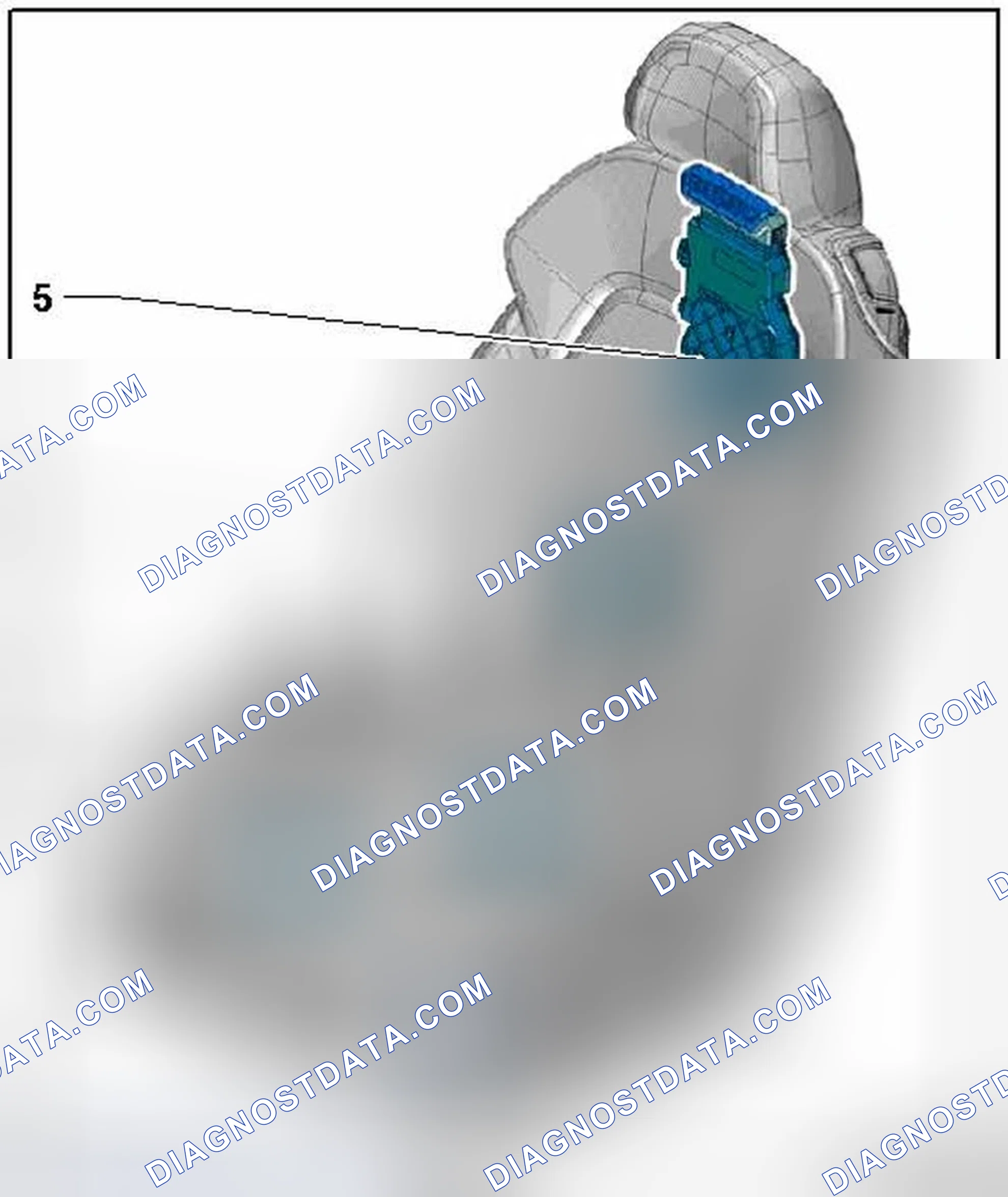 Scheme 539: SEAT CUSHION AND BACKREST FAN ASSEMBLY OVERVIEW