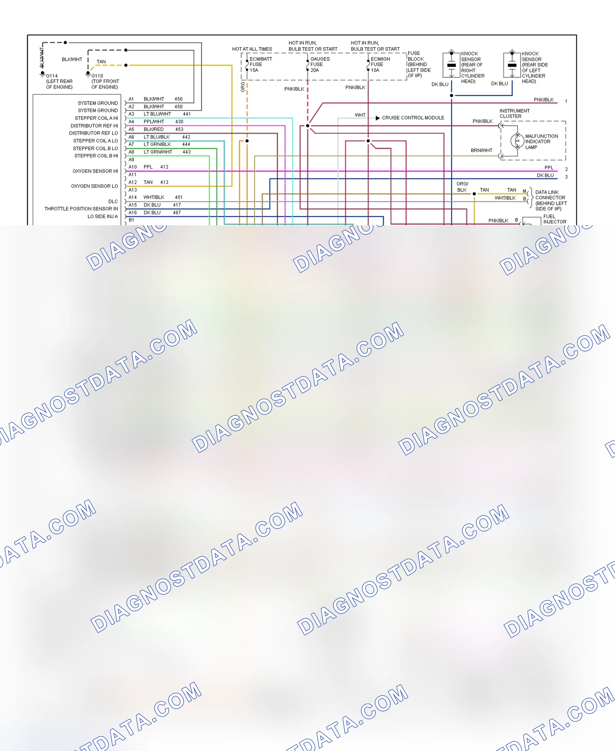 Scheme 1: Wiring Diagram (Astro & Safari 4.3L VIN W - 1 Of 2)
