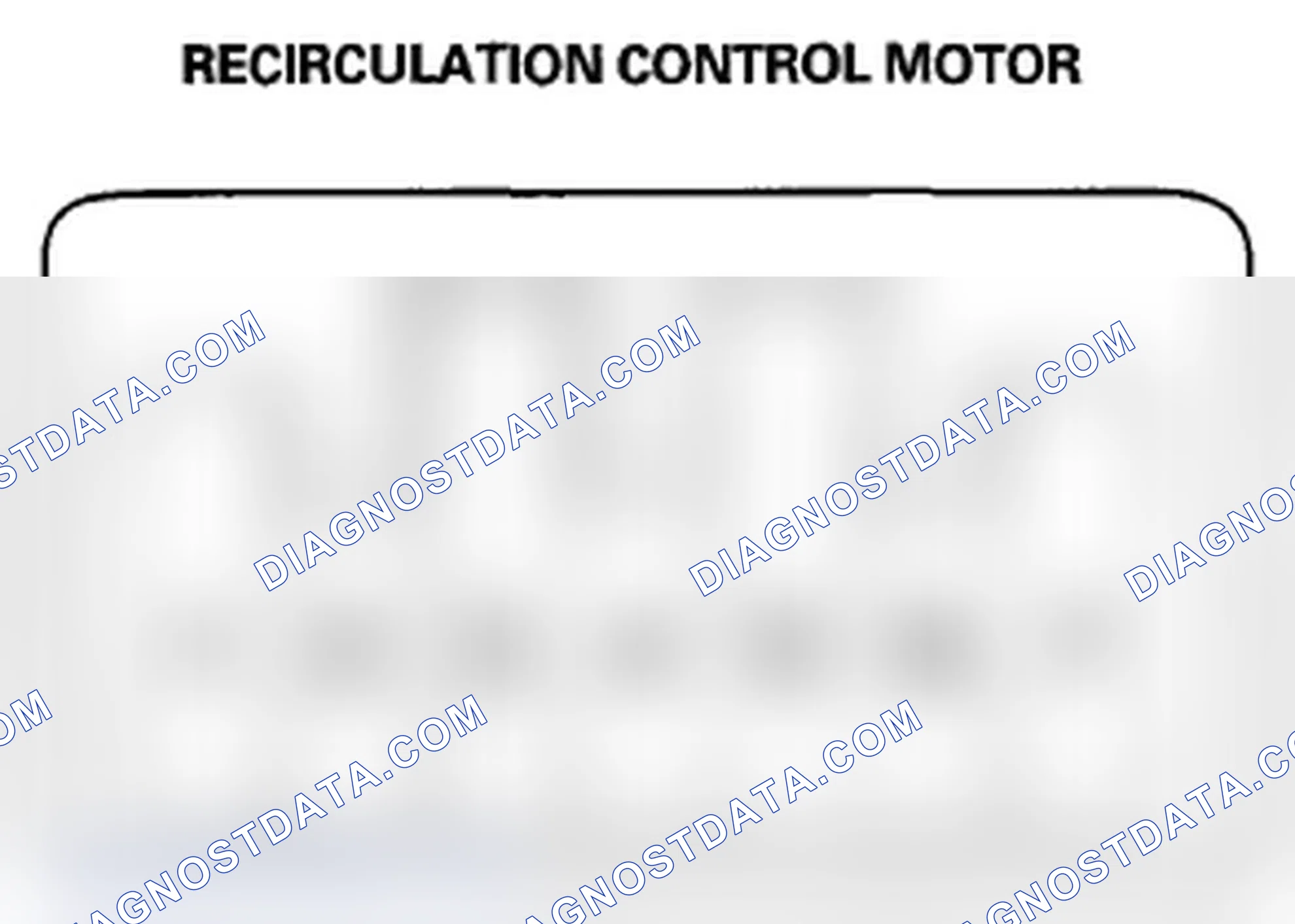Scheme 136: Recirculation Control Motor Test