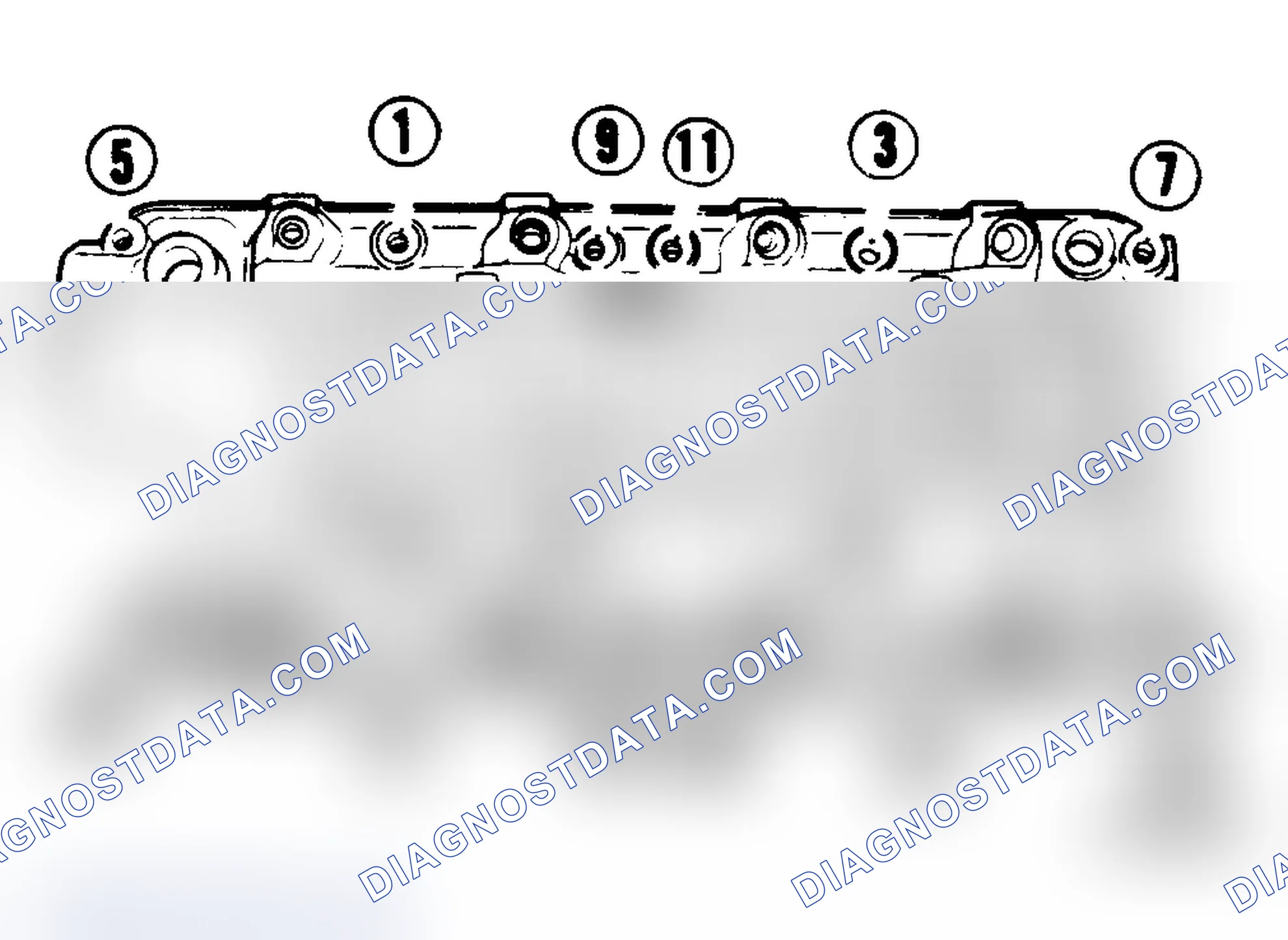 Scheme 19: 5.0L Engine Intake Manifold Tightening Sequence