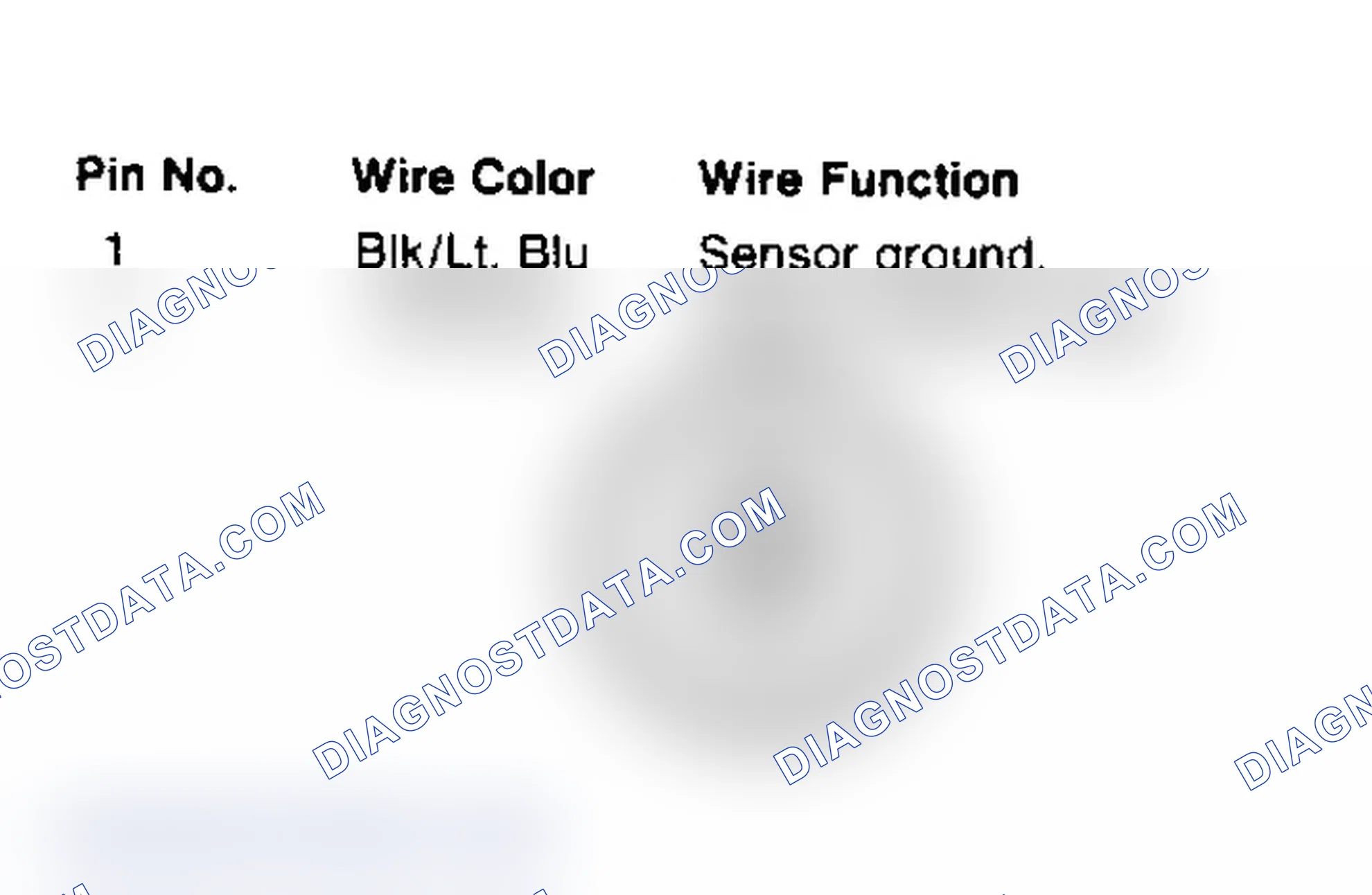 Scheme 16: Coolant Temperature Sensor Connector Terminal ID