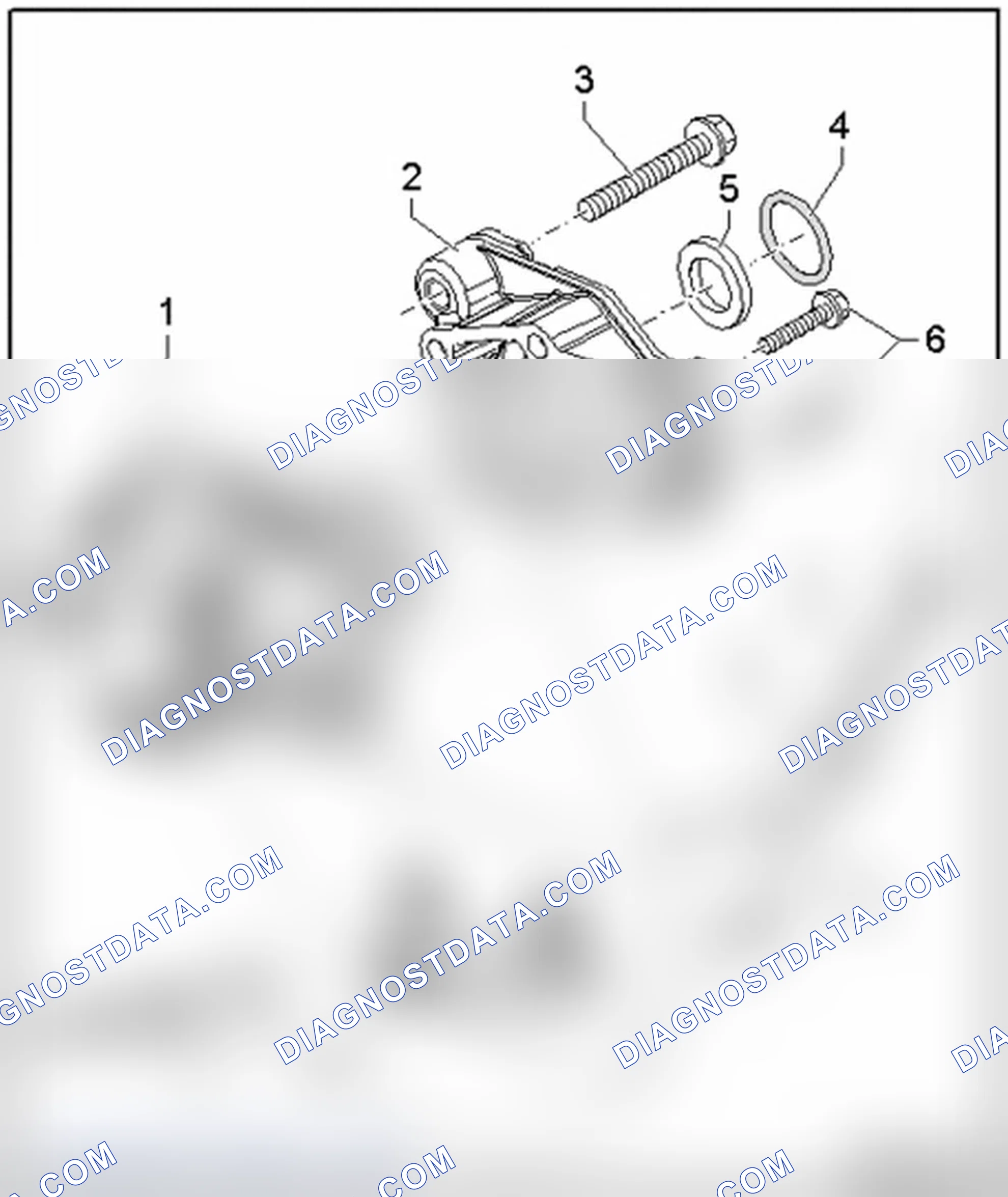 Scheme 410: Vane pump (vehicles with 10 cyl. gas engine), assembly overview