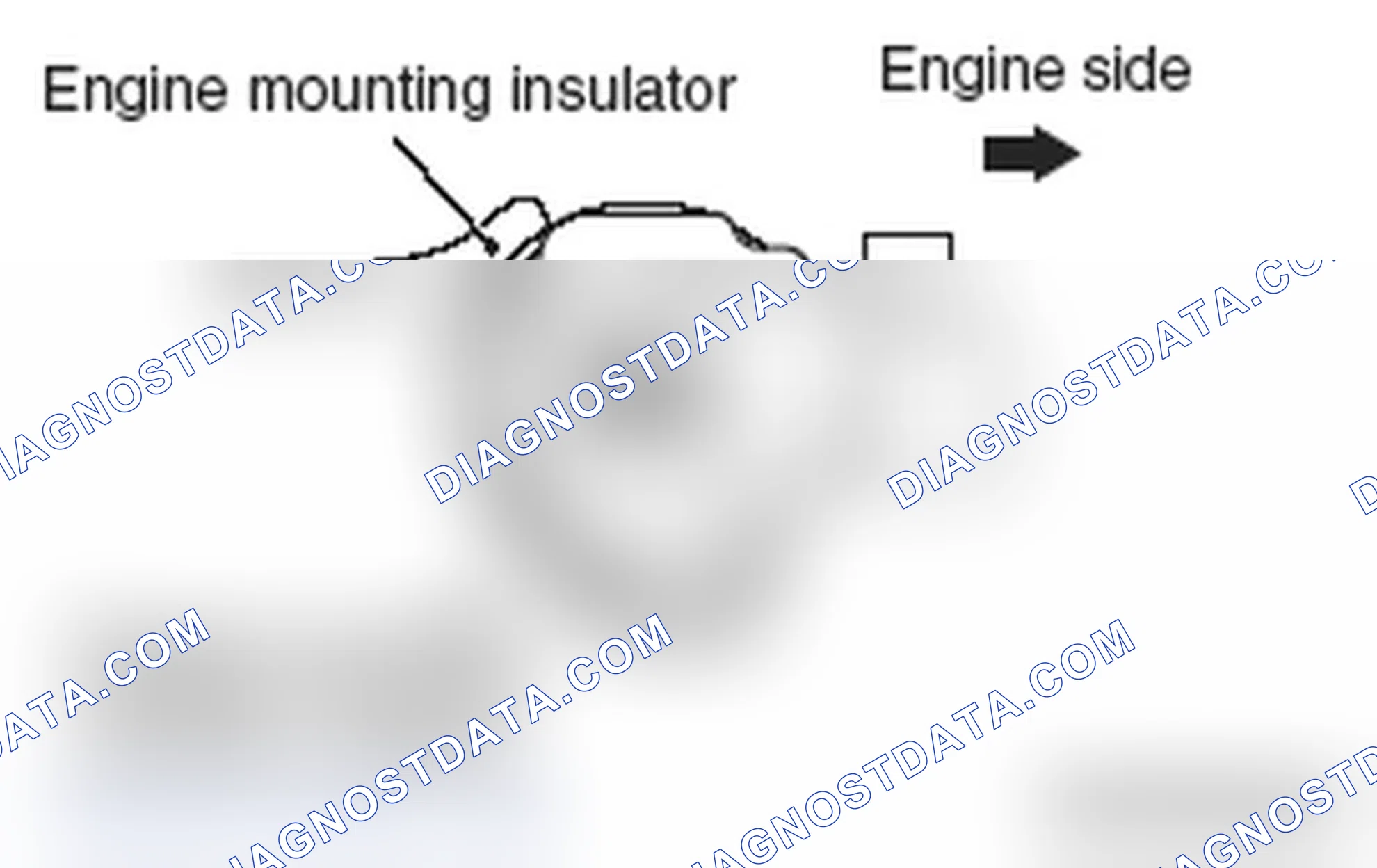 Scheme 834: >> A << ENGINE MOUNTING INSULATOR STOPPER INSTALLATION
