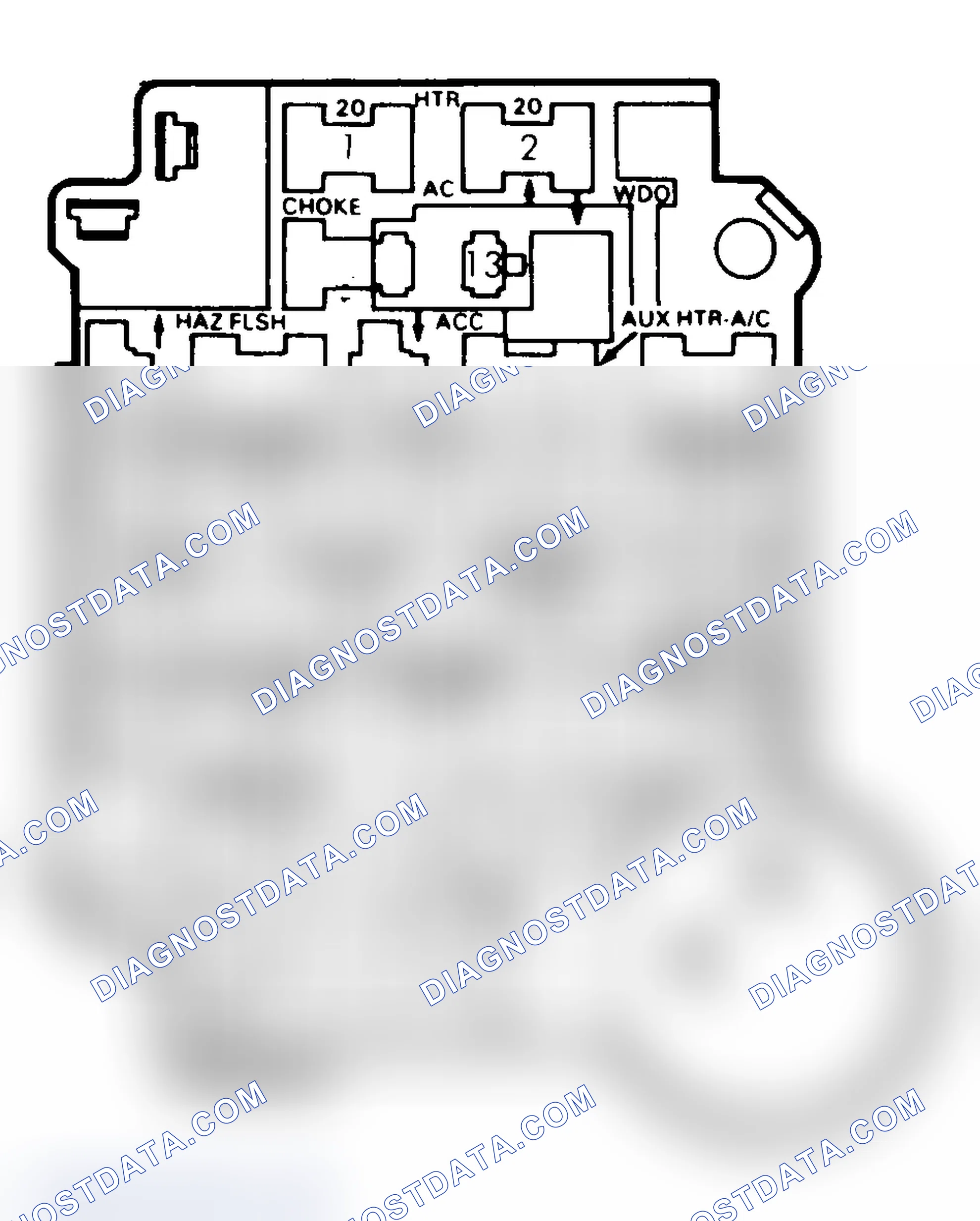 Scheme 25: FUSE PANEL IDENTIFICATION (1985-87)