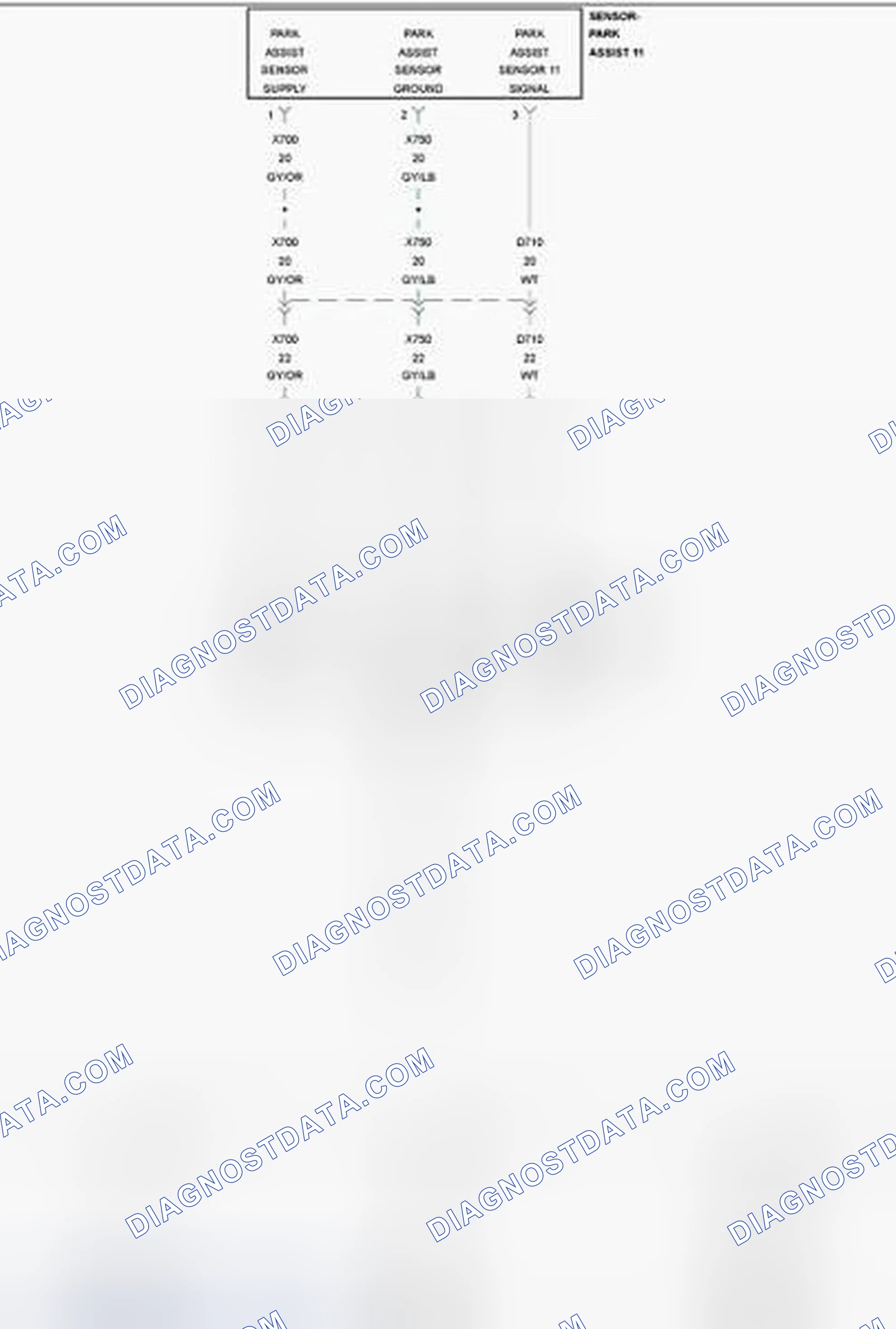 Scheme 124: B1298-11-PTS SENSOR 11 - CIRCUIT SHORT TO GROUND