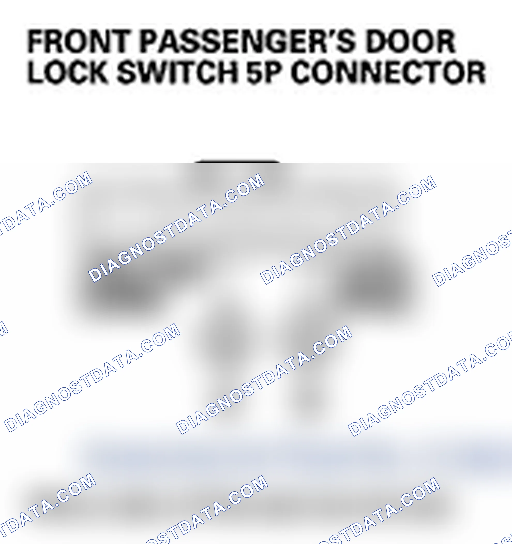 Scheme 36: DTC B2186: Front Passenger's Door Lock Switch LOCK/UNLOCK Signal Error