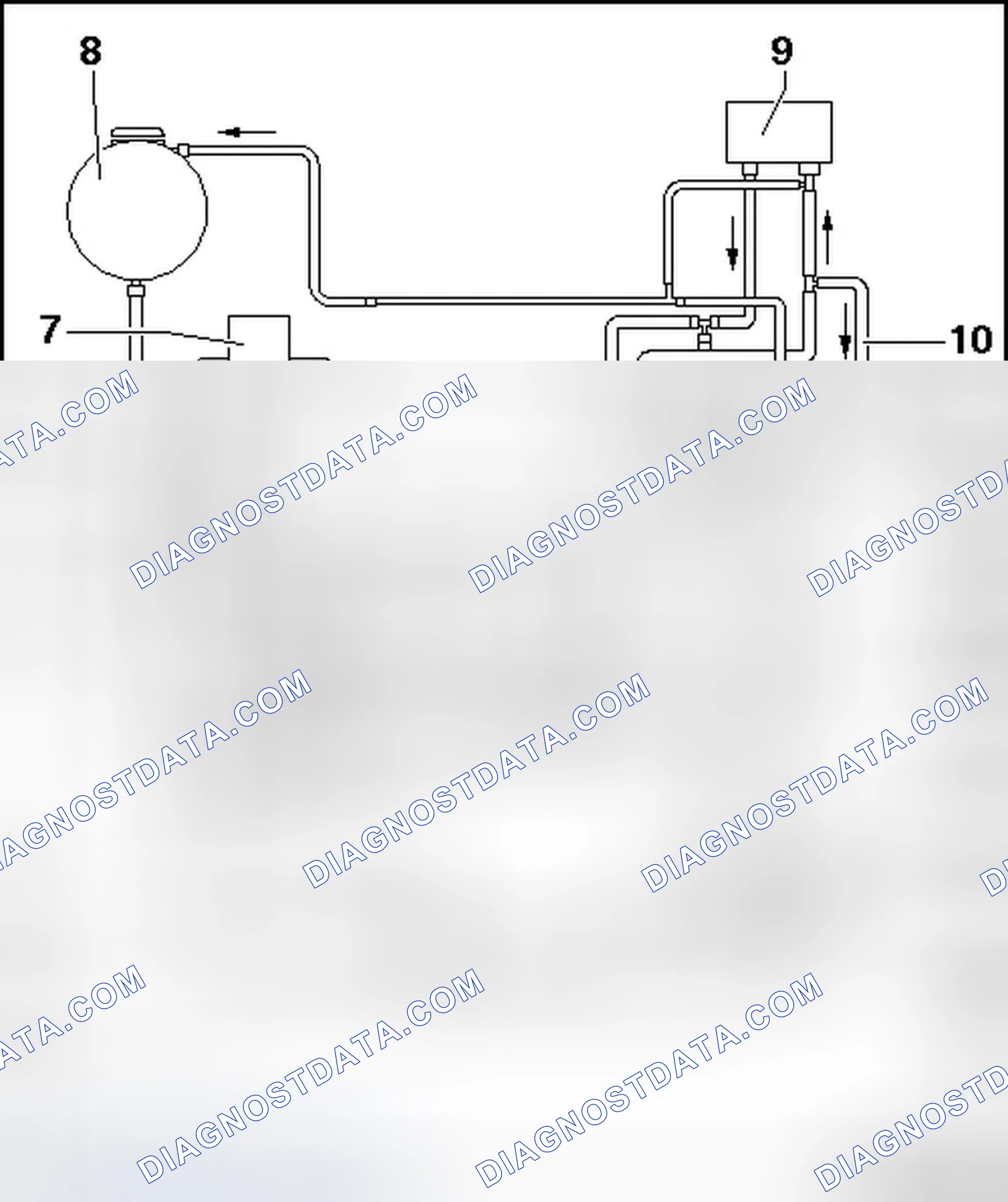 Scheme 116: COOLANT HOSE CONNECTION DIAGRAM