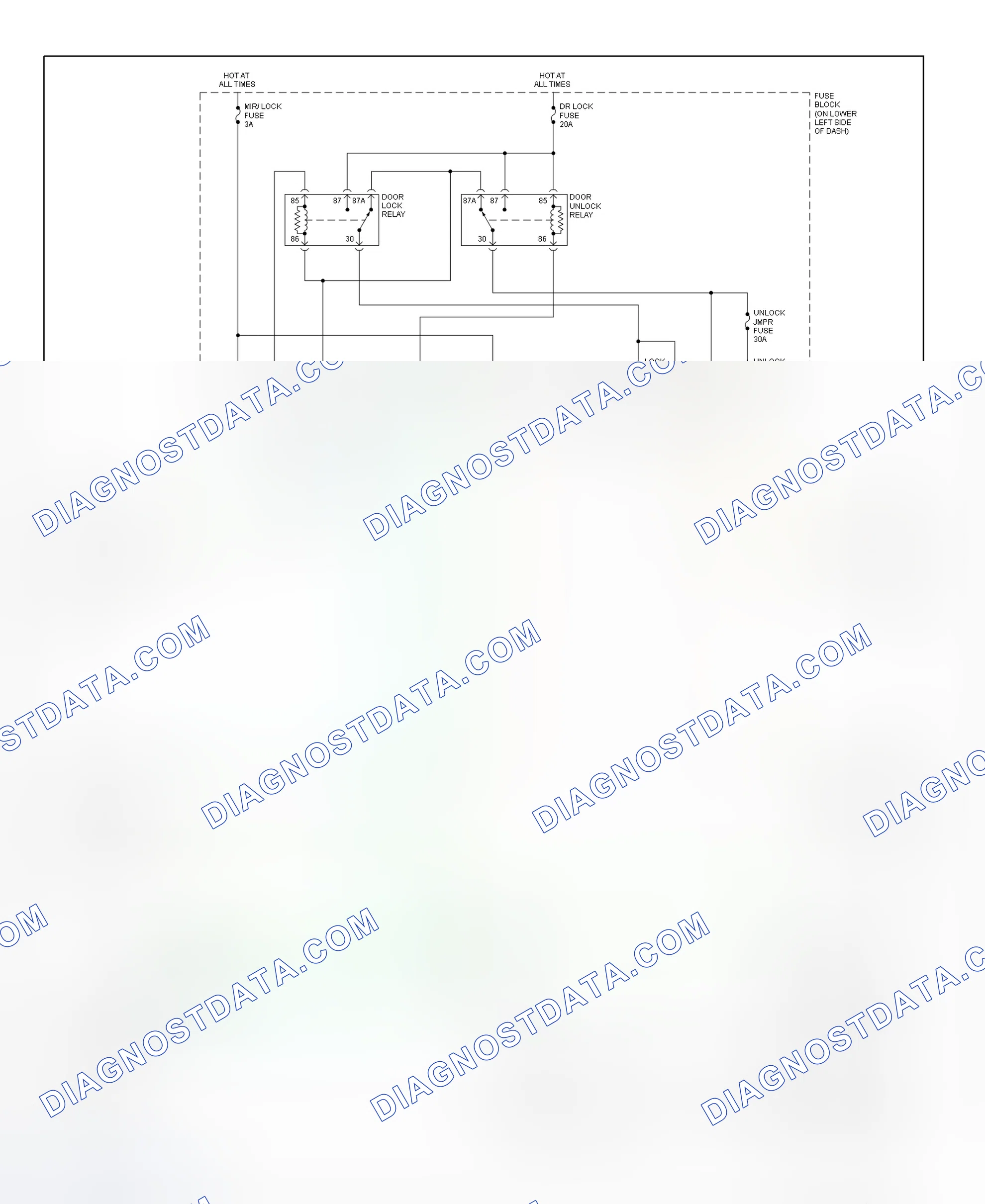 Scheme 9: Remote Keyless Entry System Wiring Diagram (Sierra & Silverado - Base)