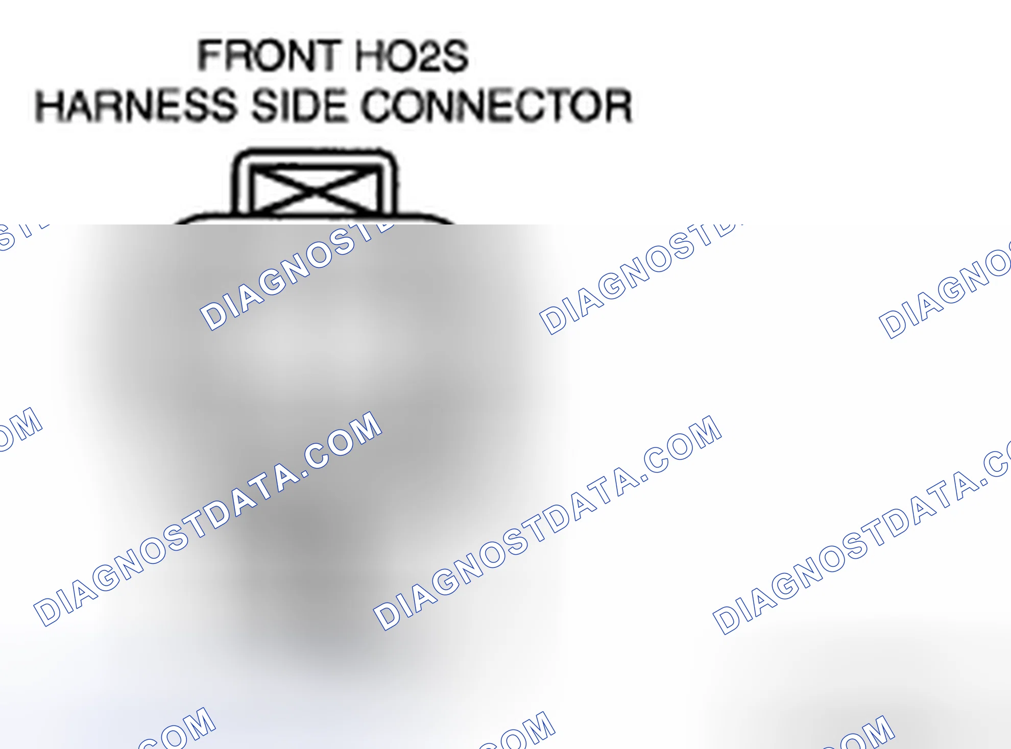 Scheme 96: Front HO2S circuit open/short inspection (sensor)