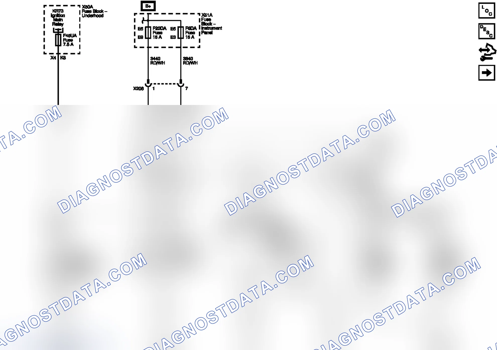 Scheme 7: Interior Light Controls, Air Bag Indication And Footwell Lighting