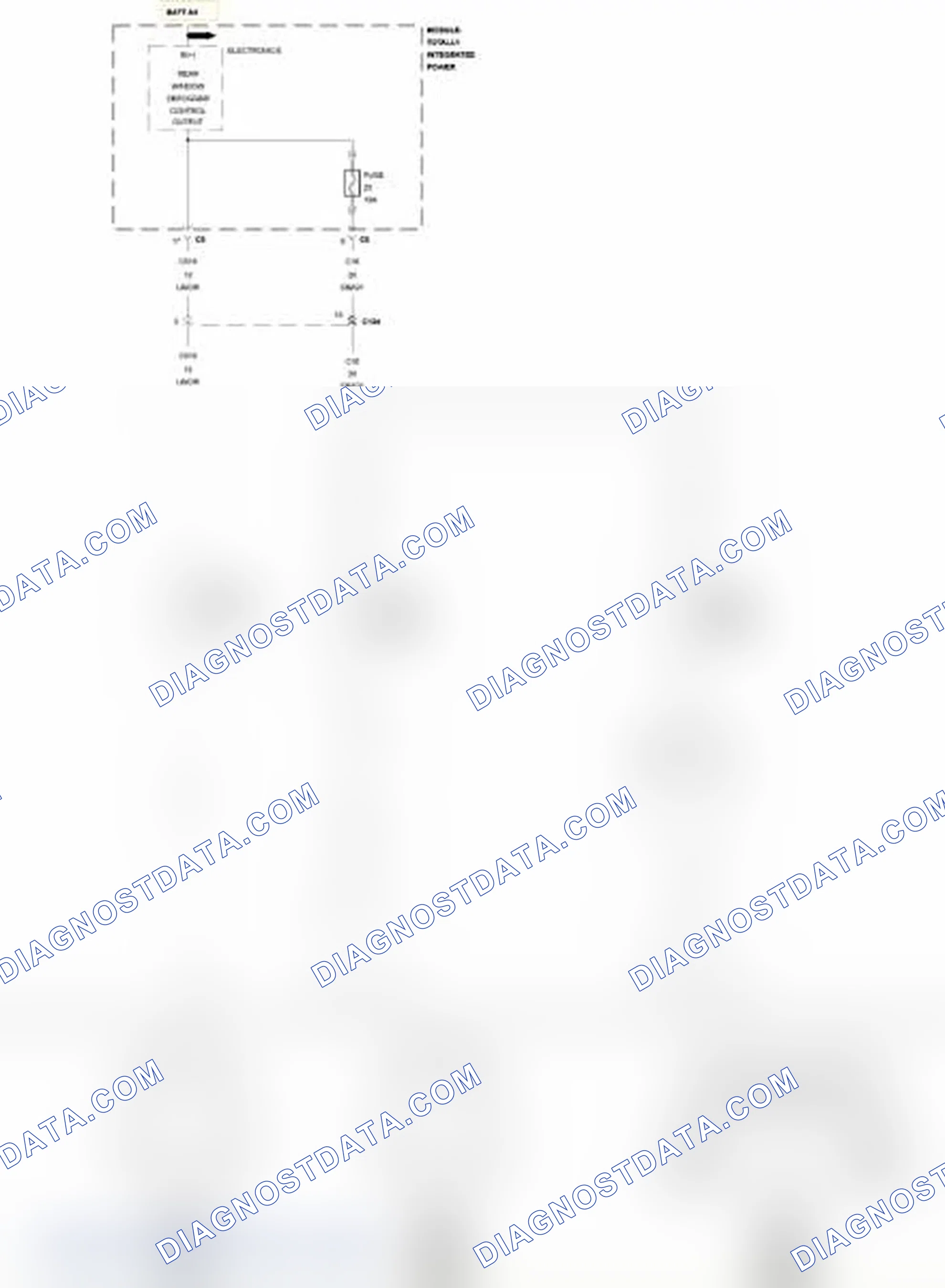 Scheme 183: B106B-REAR DEFROST CONTROL CIRCUIT LOW