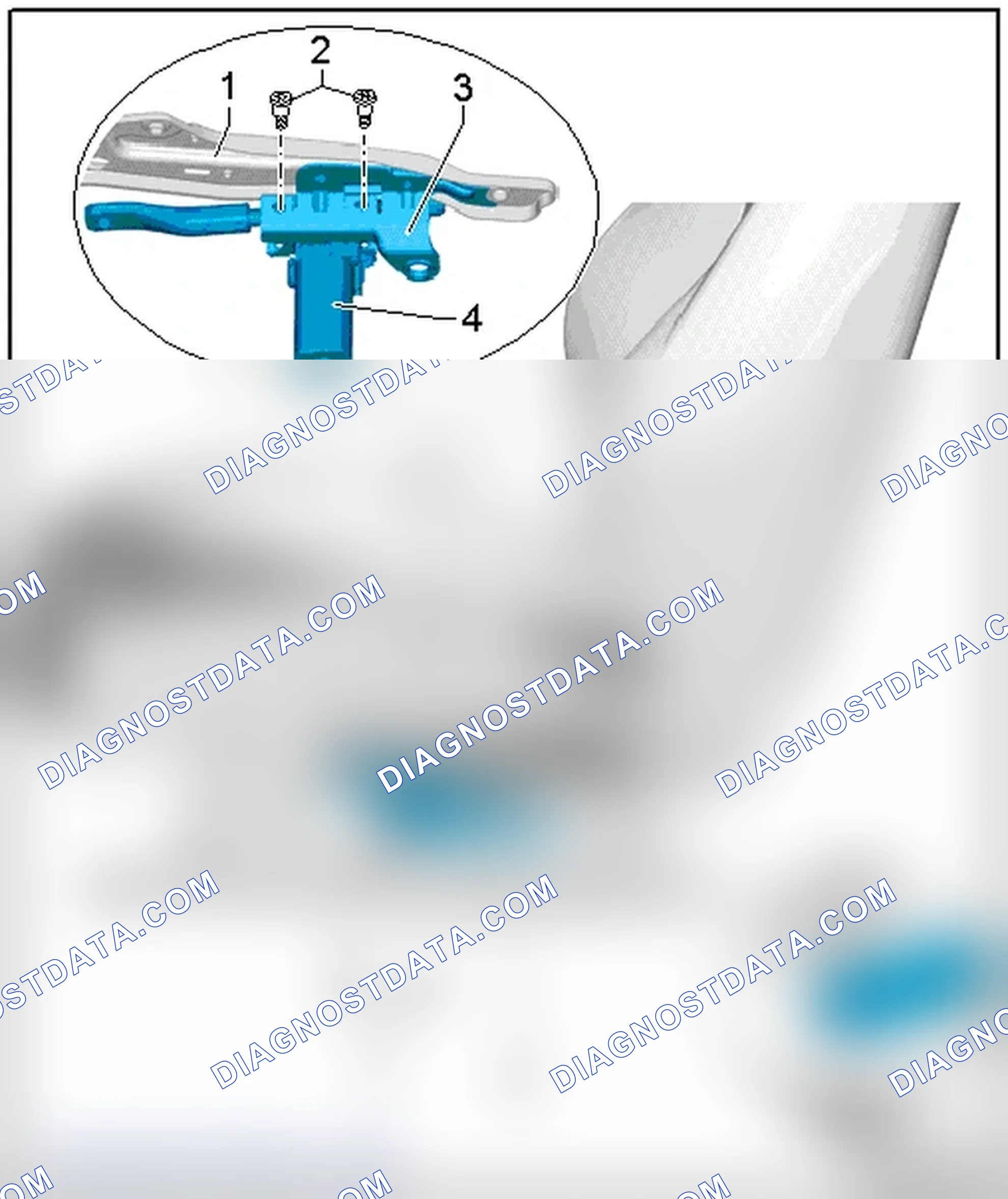 Scheme 119: SEAT HEIGHT ADJUSTMENT MOTOR OVERVIEW