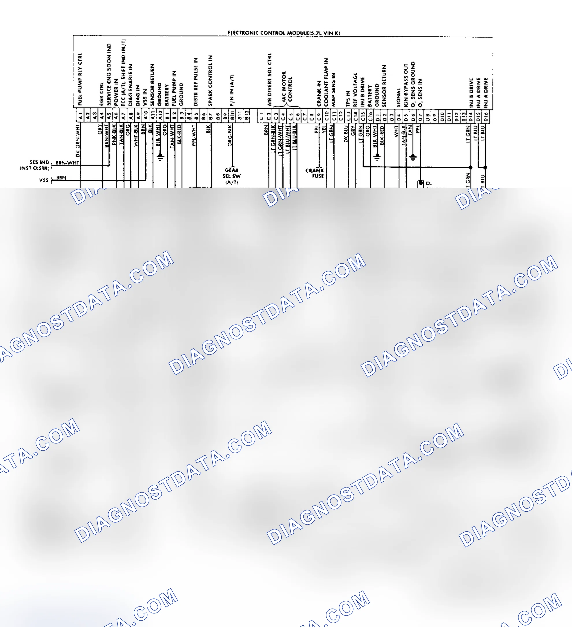 Scheme 161: "P" Series Vans (5.7L) Wiring Diagram