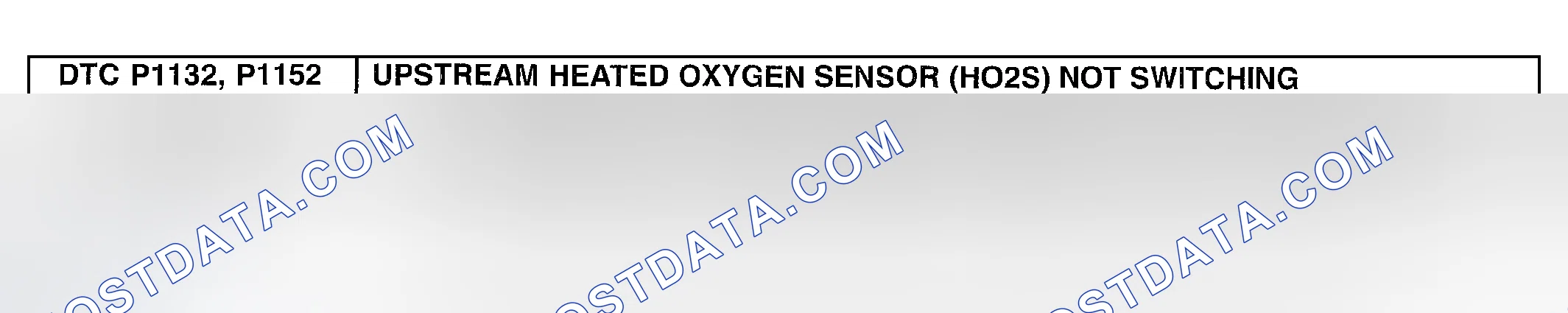 Scheme 376: DTC P1132, P1152: UPSTREAM HEATED OXYGEN SENSOR (HO2S) NOT SWITCHING