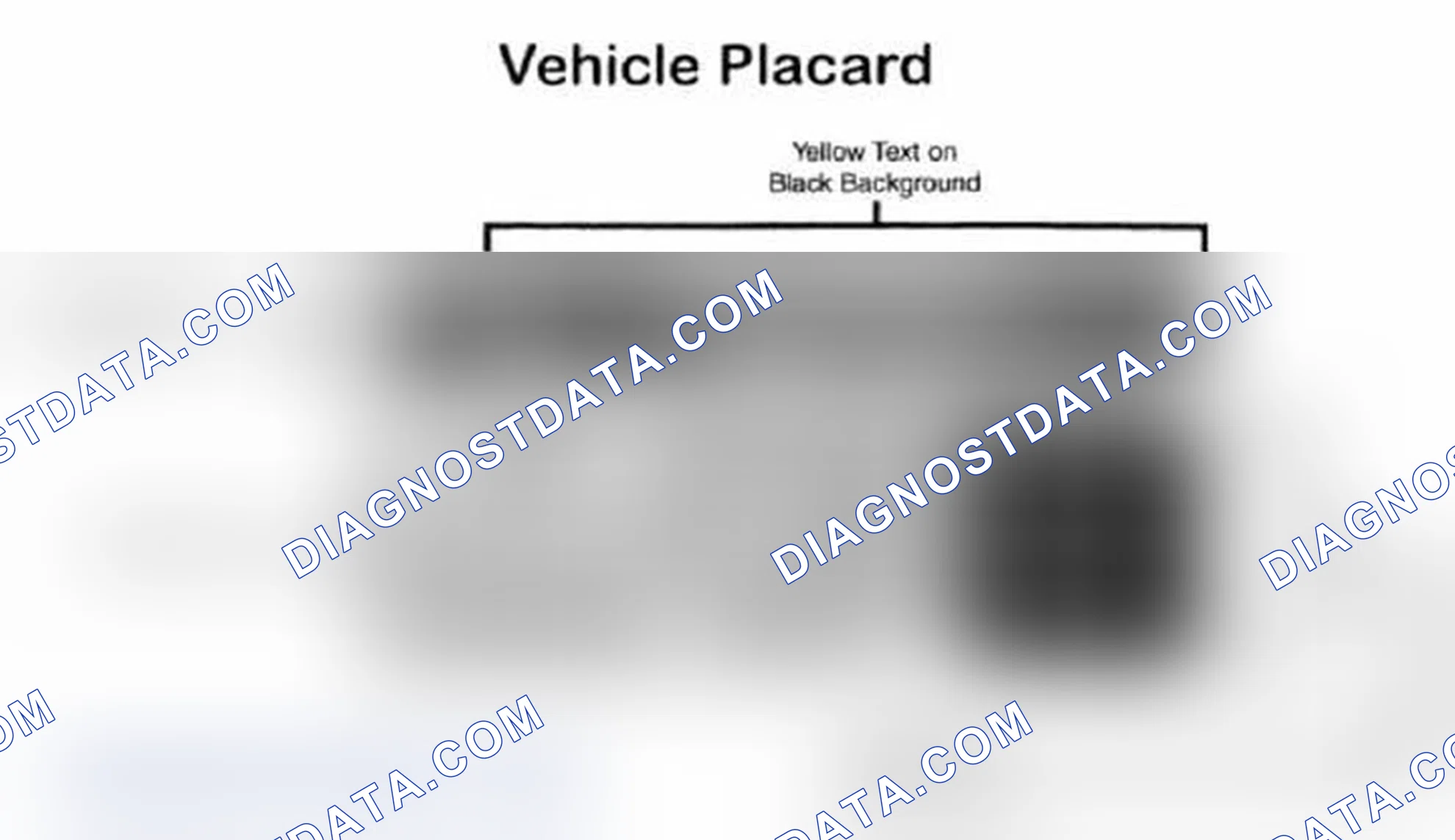 Scheme 28: Vehicle Tire Placard - Typical