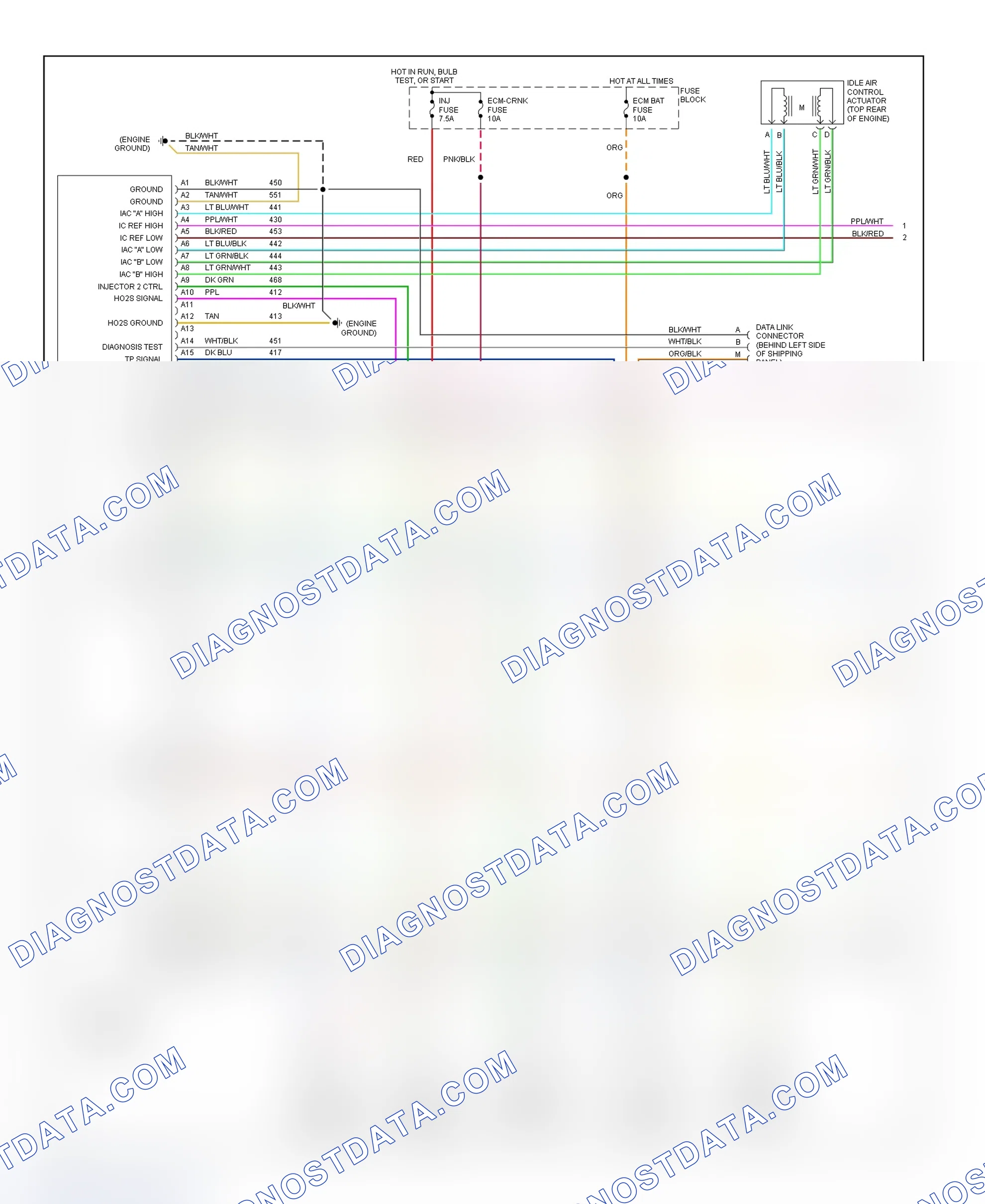 Scheme 25: Wiring Diagram ("P" Series - 5.7L With M/T - 1 Of 2)
