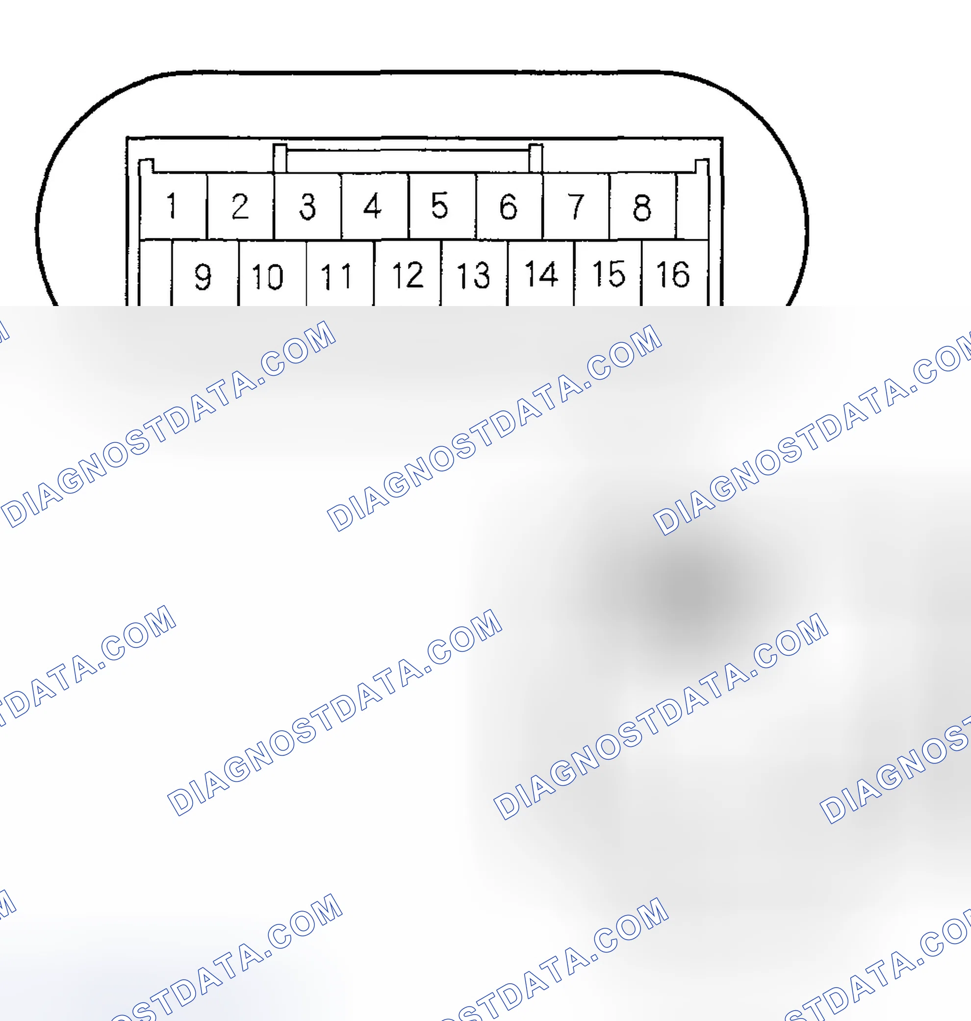 Scheme 6: Active Noise Control Unit Connector For Inputs And Outputs (2WD)