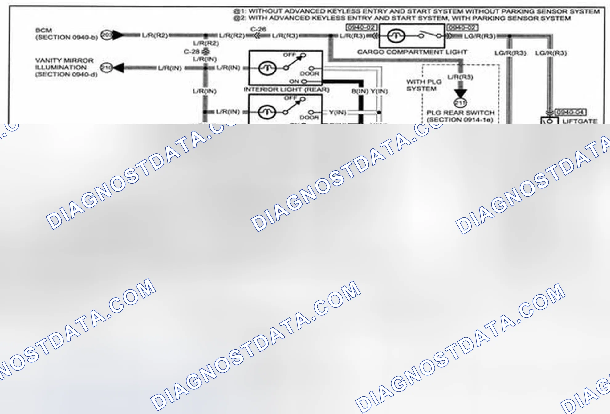 Scheme 370: BCM (Body Control Module) System Wiring Diagram - 0940-c (1 Of 2)