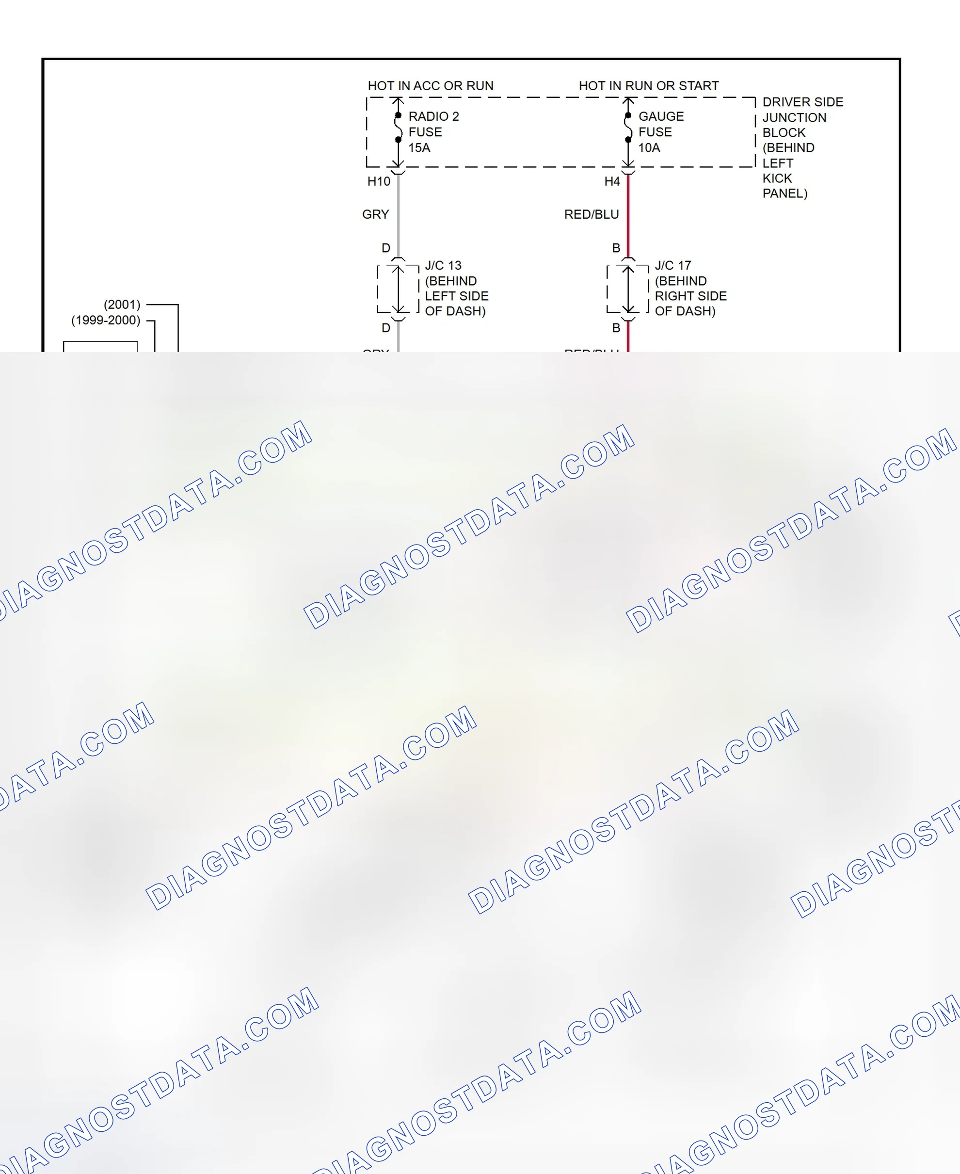 Scheme 290: Shift Interlock System Wiring Diagram (2001 - Lexus GS300)