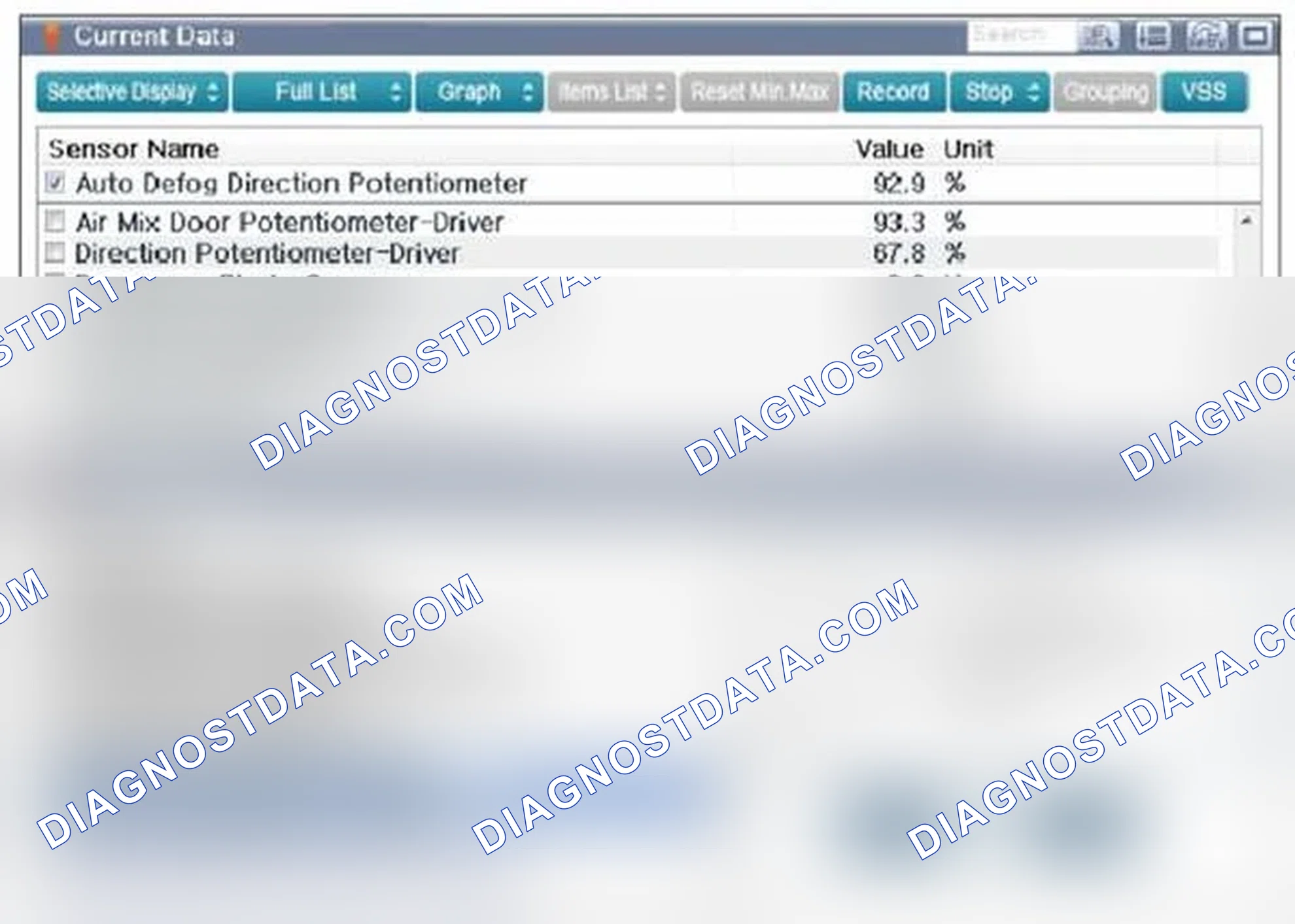 Scheme 118: Monitor Scantool data