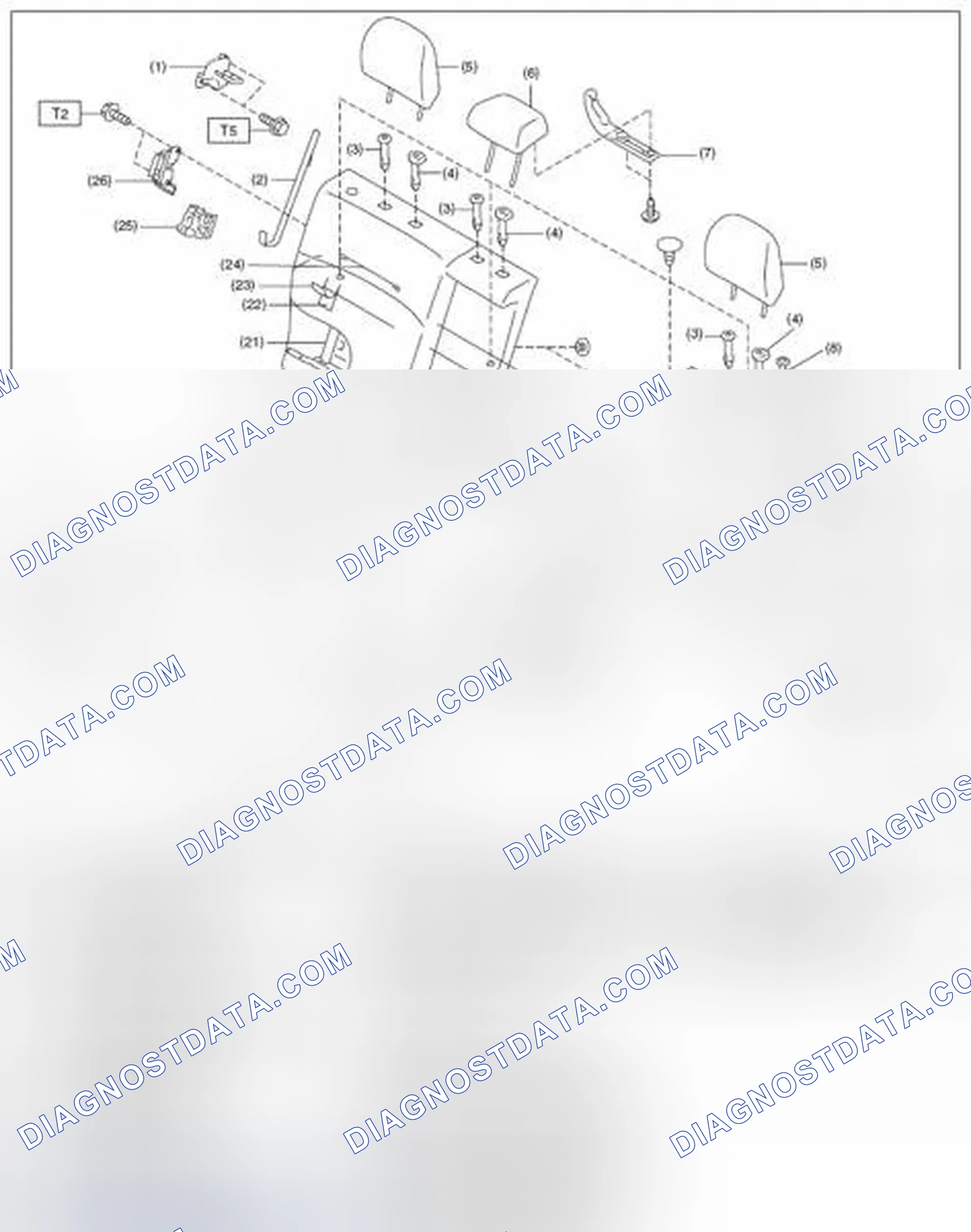 Scheme 18: REAR SEAT
