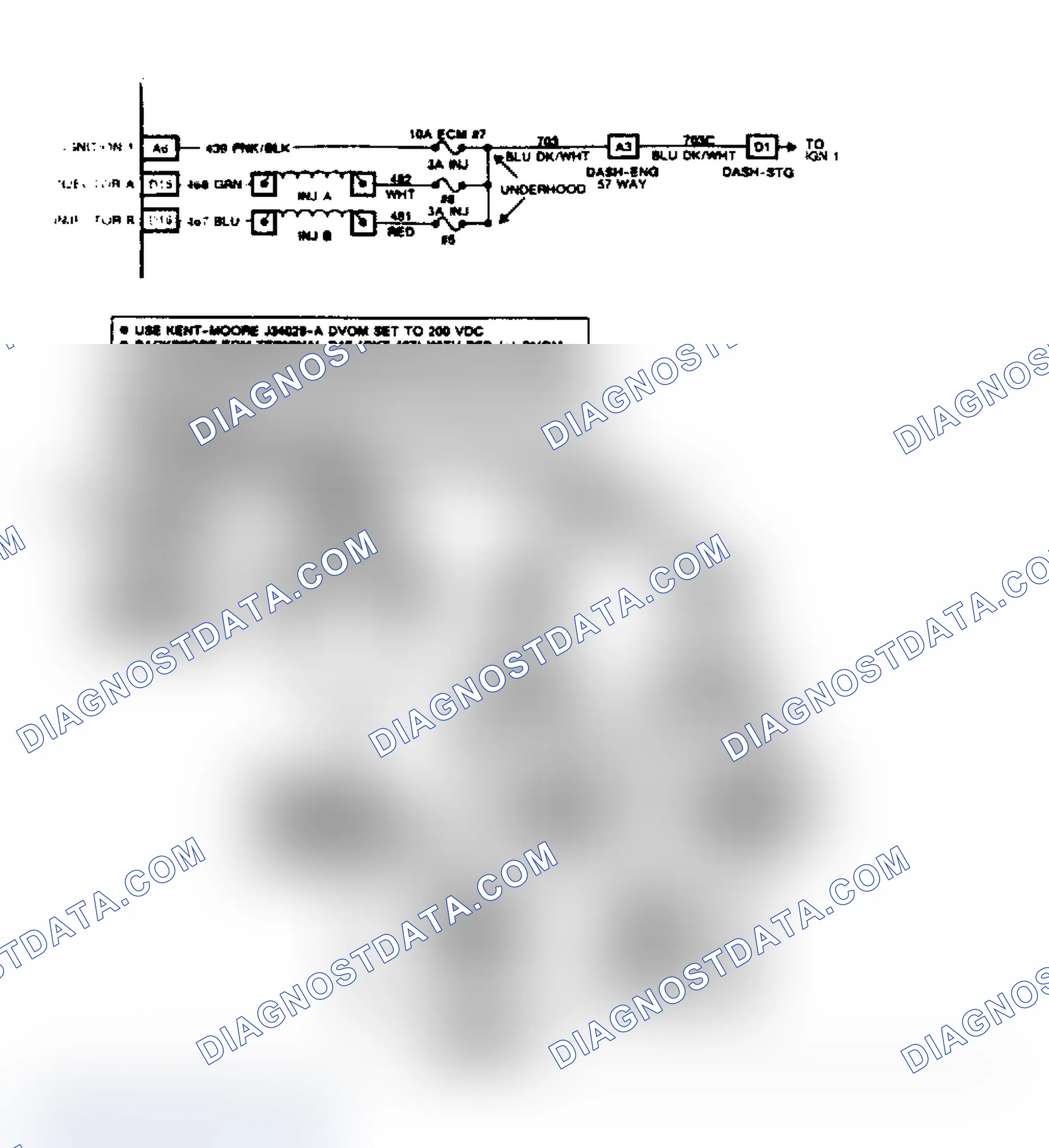 Scheme 320: Chart A5, Injector System Diagnosis Schematic