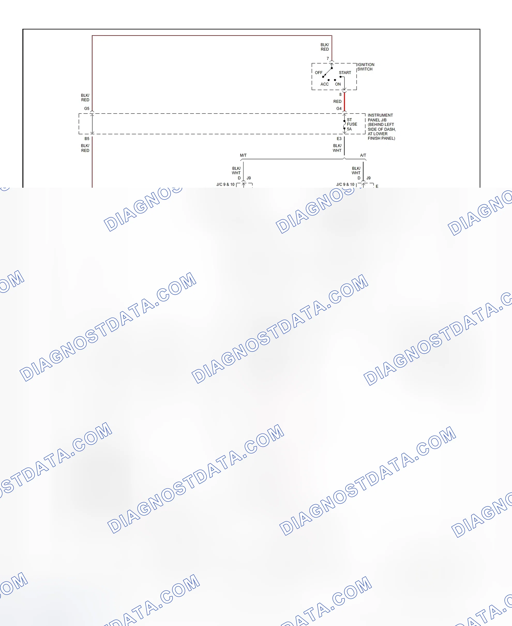 Fig. 24: Starting System Wiring Diagram (Corolla)