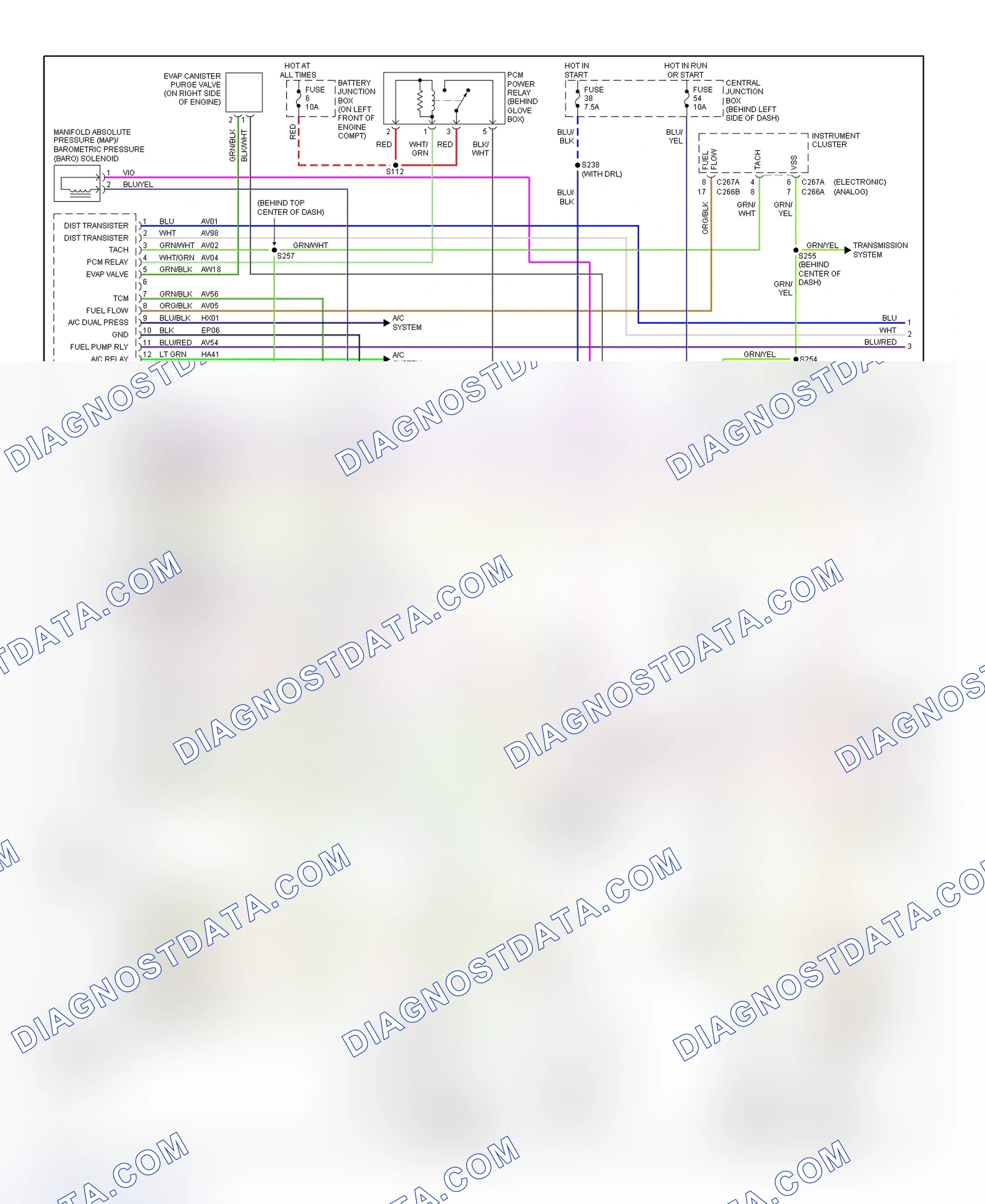 Scheme 177: PCM Wiring Diagram (Villager - 3.3L - 1 Of 3)