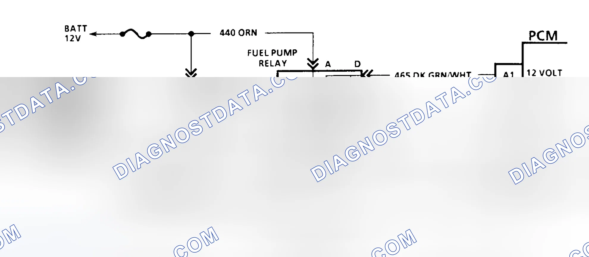 Scheme 140: Code 54 Schematic (All Models W/4L80-E Trans. Except G Series) Fuel Pump Circuit