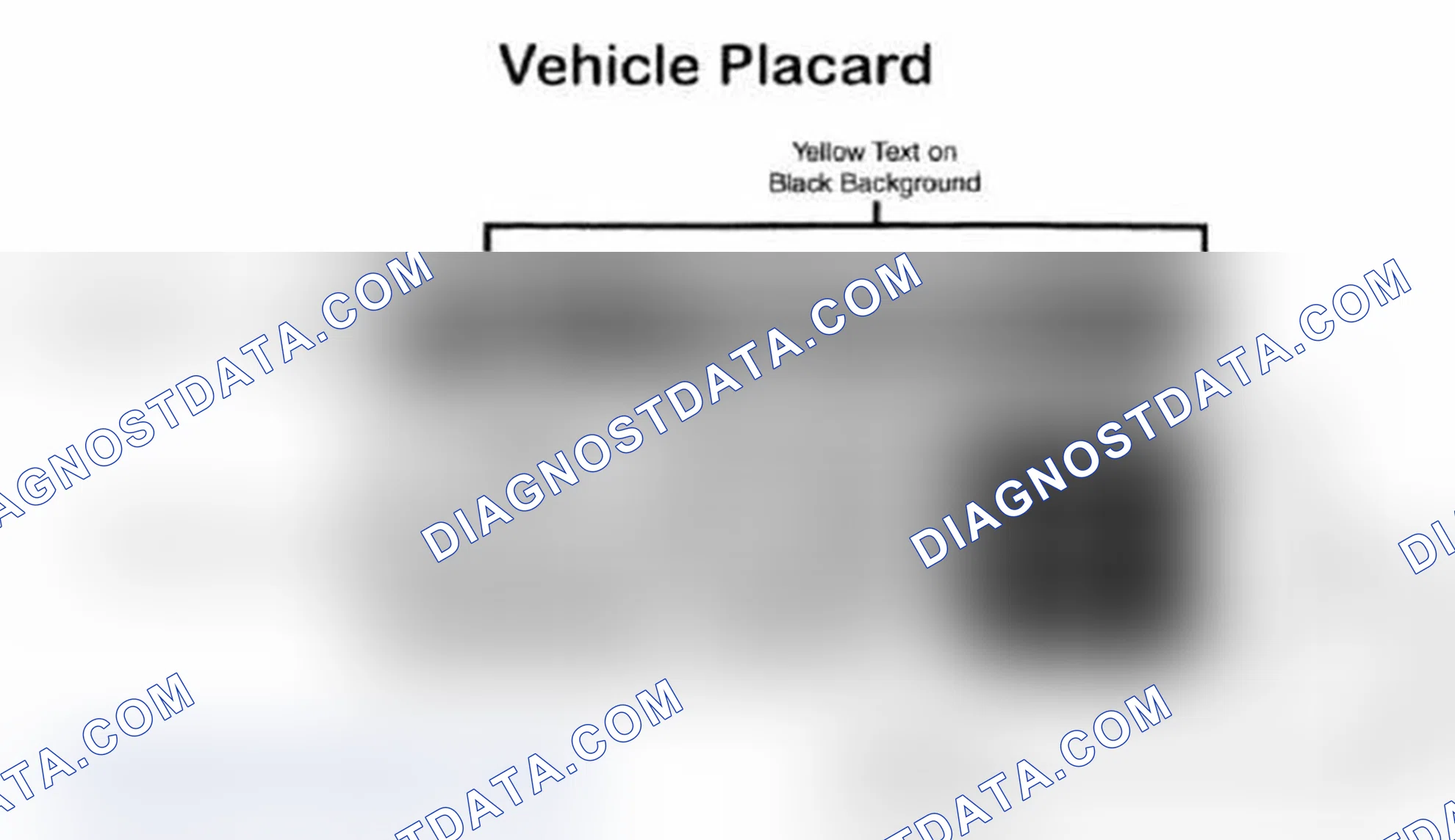 Scheme 28: Vehicle Tire Placard - Typical