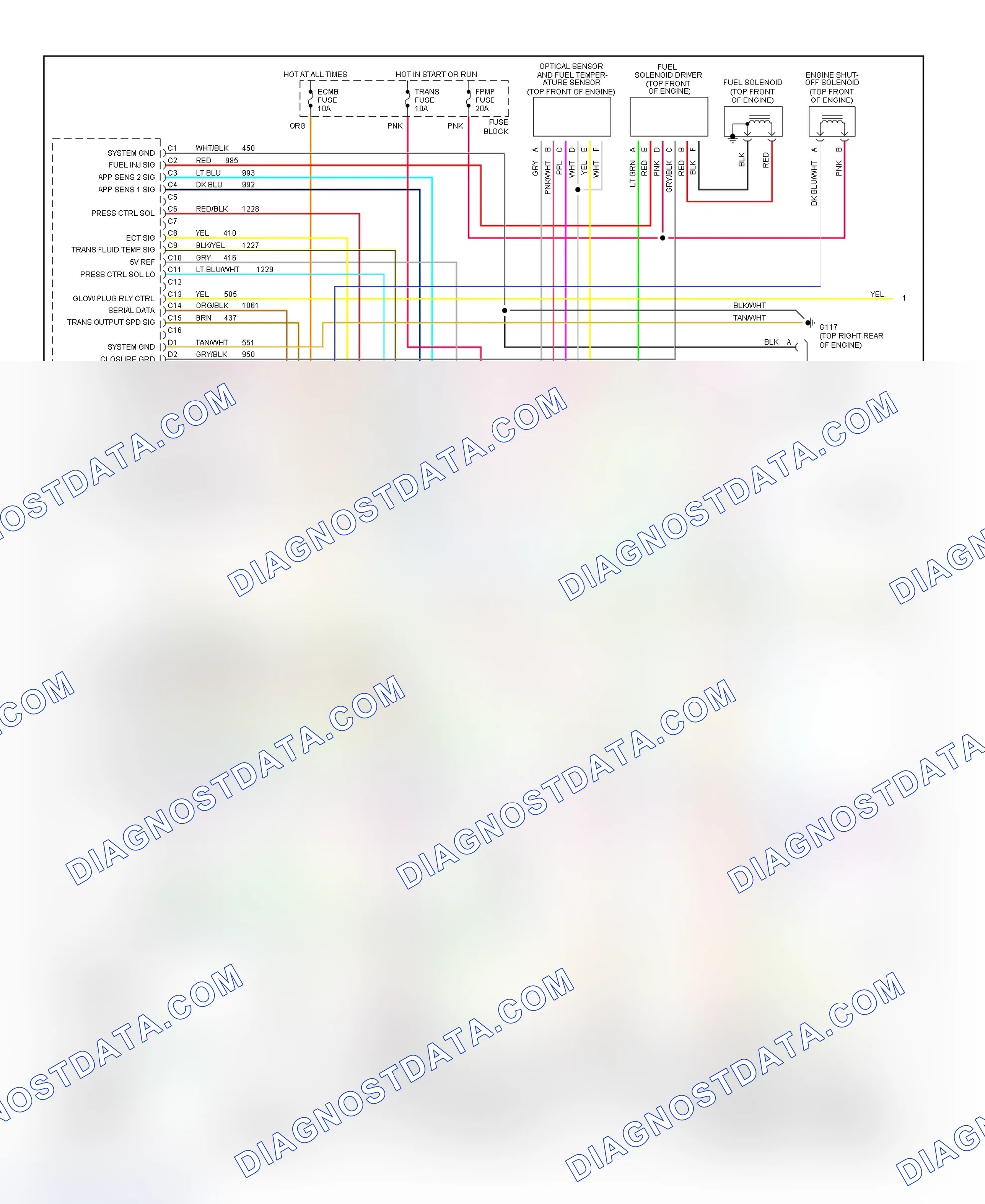 Scheme 239: Wiring Diagram (Pickup, Sierra Pickup & Van - 6.5L VIN P - 1 Of 2)
