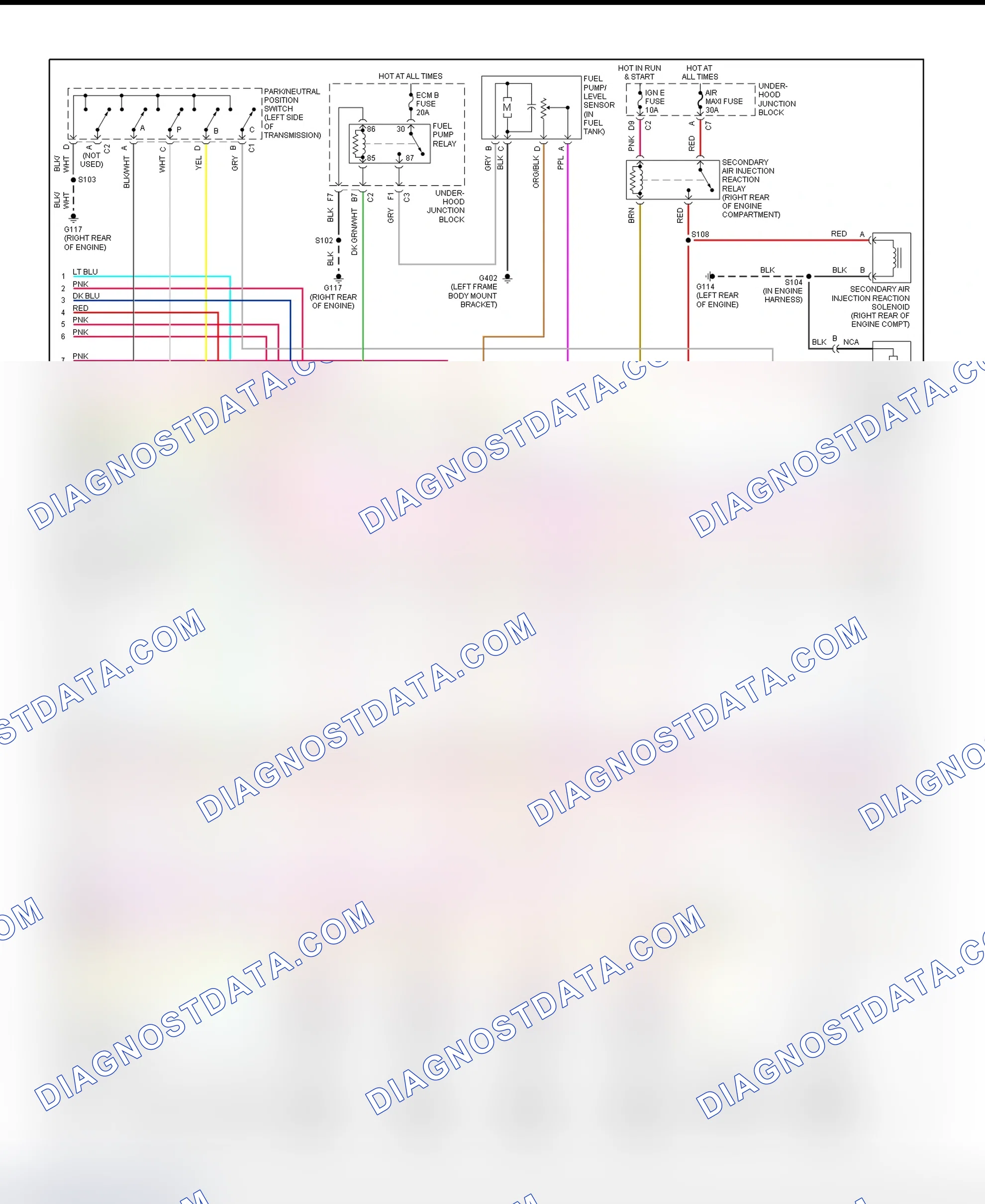 Scheme 174: PCM Wiring Diagram (Sierra, Silverado, Suburban, Tahoe, Yukon & Yukon XL - 4.8L & 5.3L - Except Canadian Built - 2 Of 5)