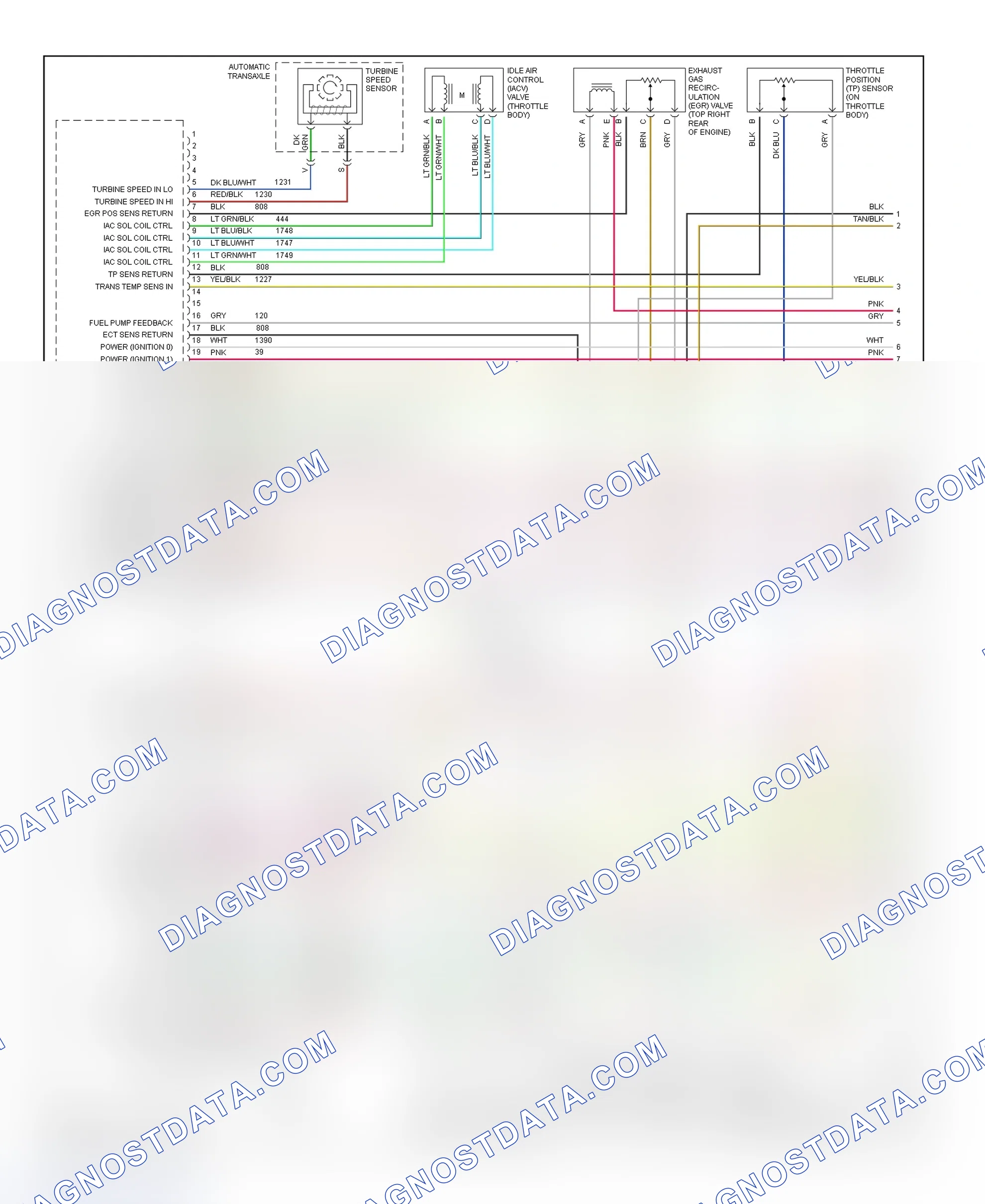 Scheme 172: PCM Wiring Diagram (Seville - 4.6L - 1 Of 4)