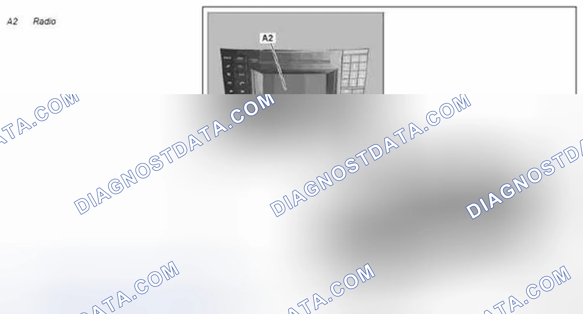 Scheme 250: Radio control panel, component description - GF82.60-P-3116TM
