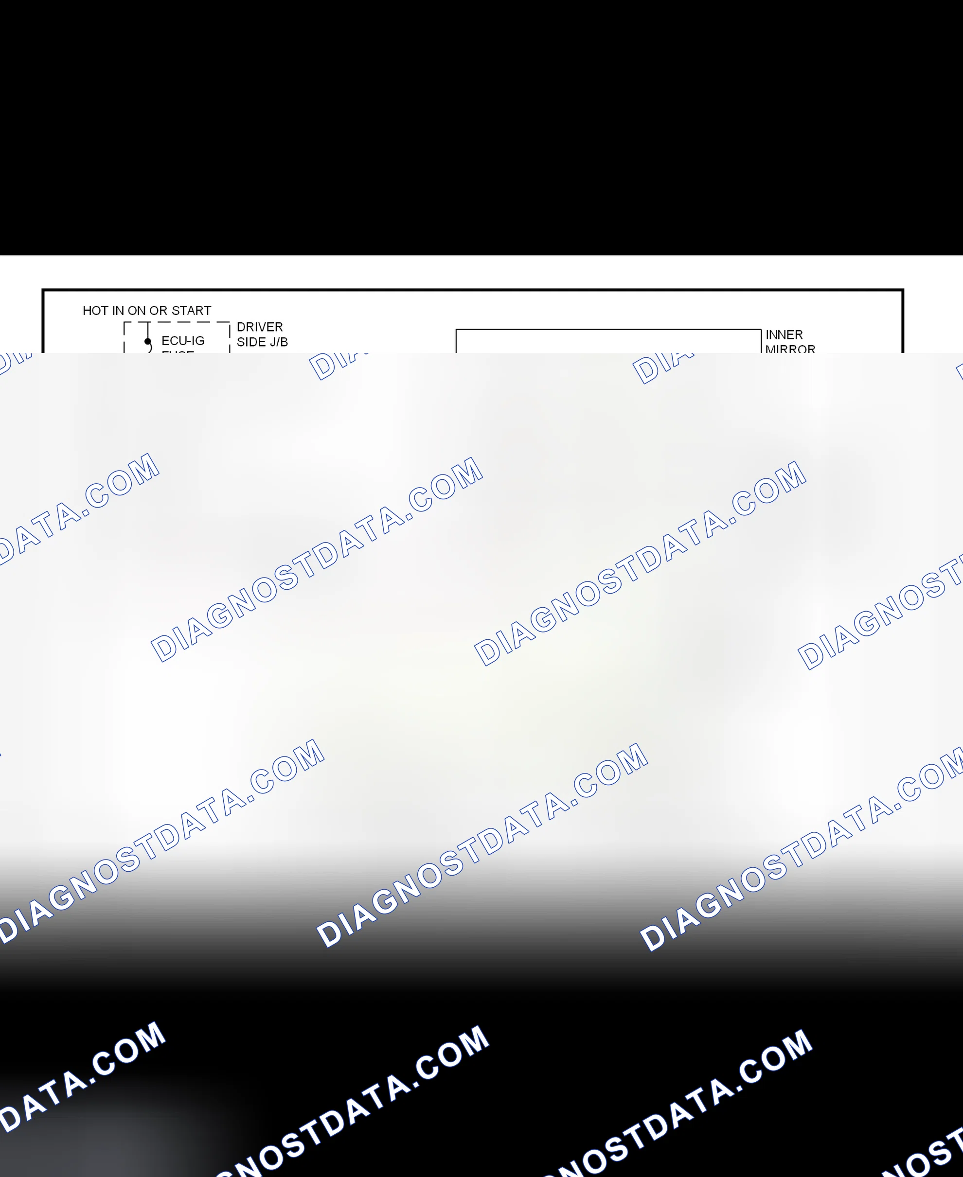 Scheme 15: Power Mirror Schematic (GS300 & GS400 - Auto Day/Night Mirrors)