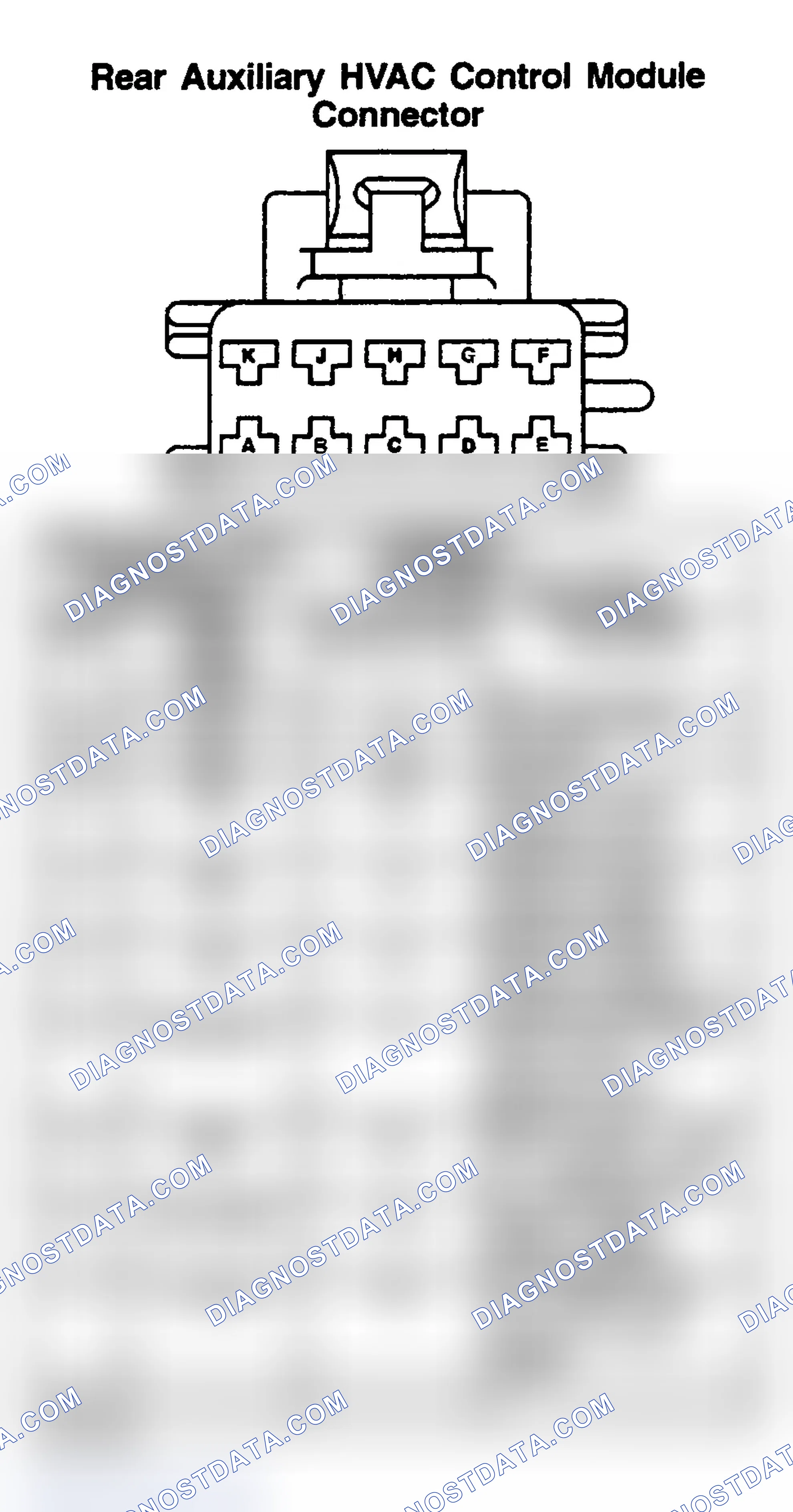 Scheme 234: REAR AUXILIARY HVAC CONTROL MODULE
