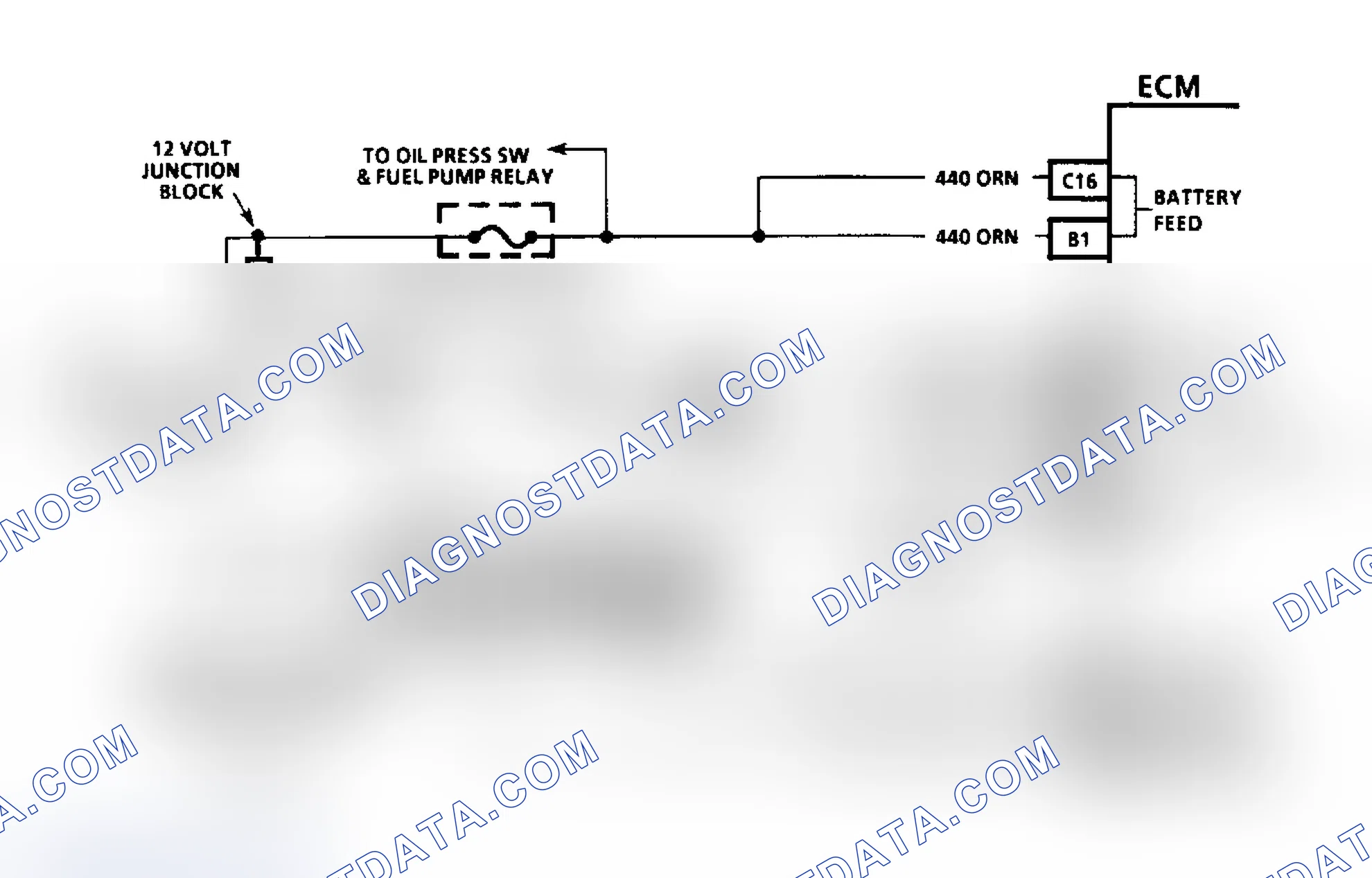 Scheme 10: Fuel Injection Diagnostic Circuit Schematic (Except 4.3L Turbo & Models With 4L80-E Transmission)