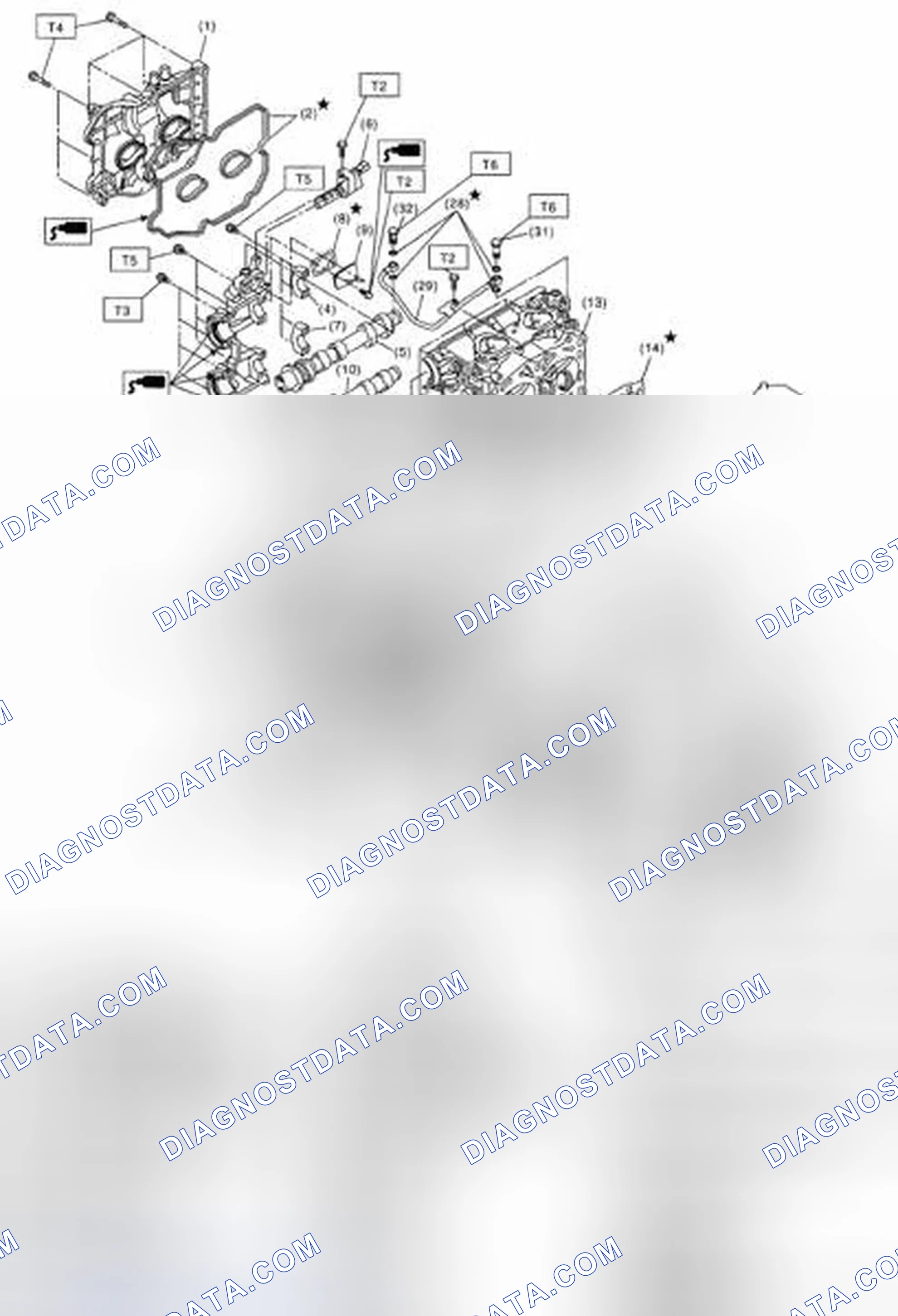 Scheme 275: Exploded View Of Cylinder Head And Camshaft Components With Torque Specifications