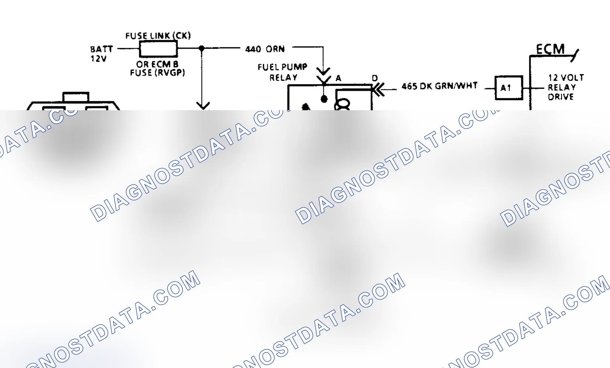 Scheme 78: Code 54: Fuel Pump Circuit/Circuit Diagram (All Other Models)