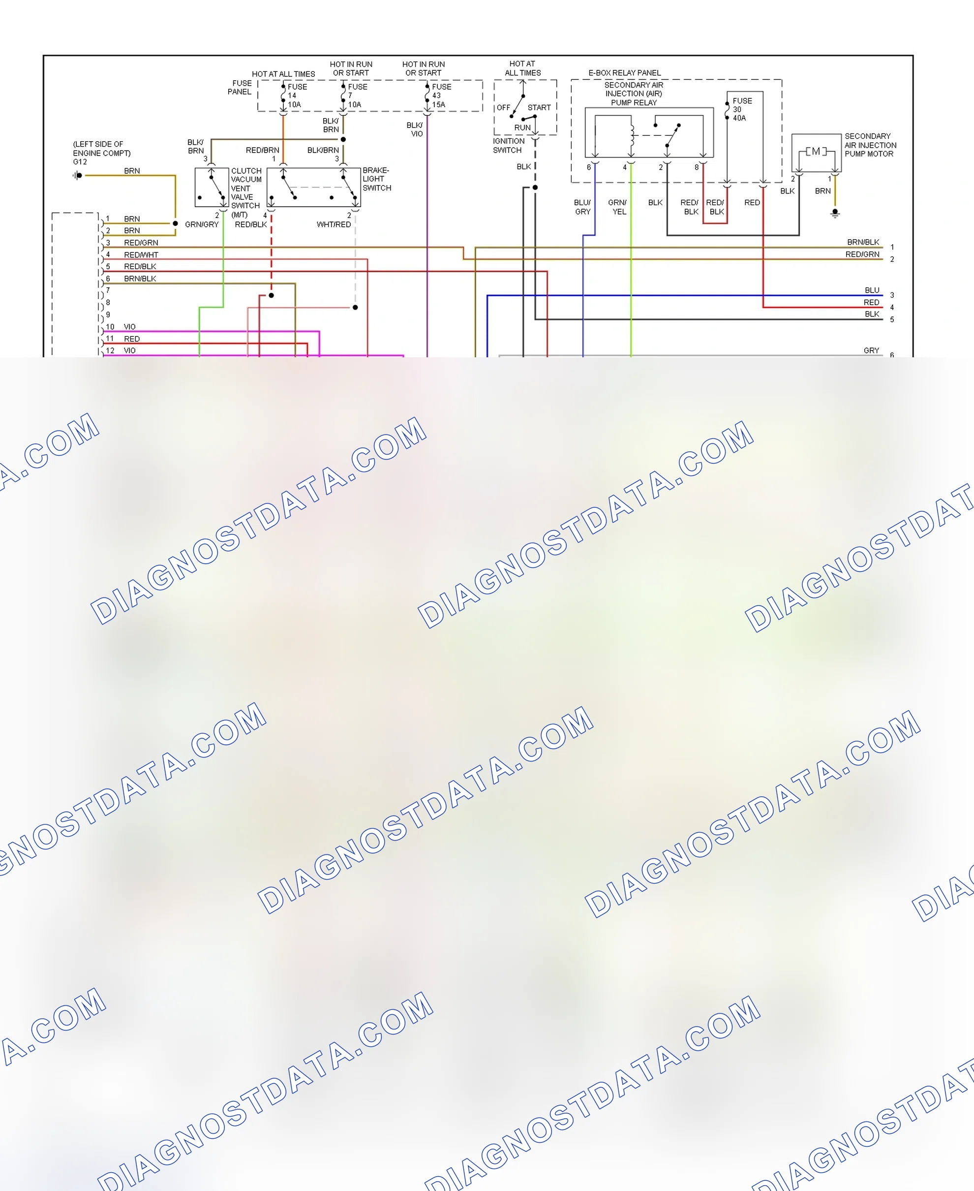 Scheme 8: Wiring Diagram (A4 3.0L - 1 Of 4)