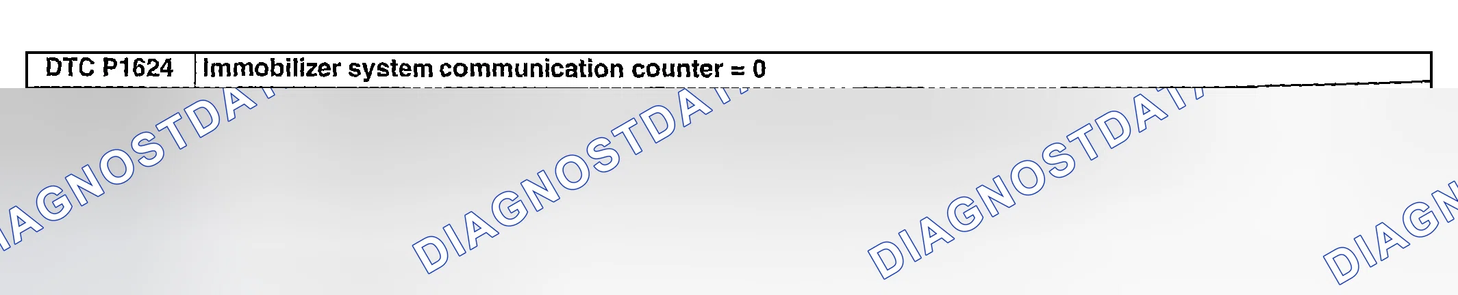 Scheme 197: DTC P1624: IMMOBILIZER SYSTEM COMMUNICATION COUNTER = 0