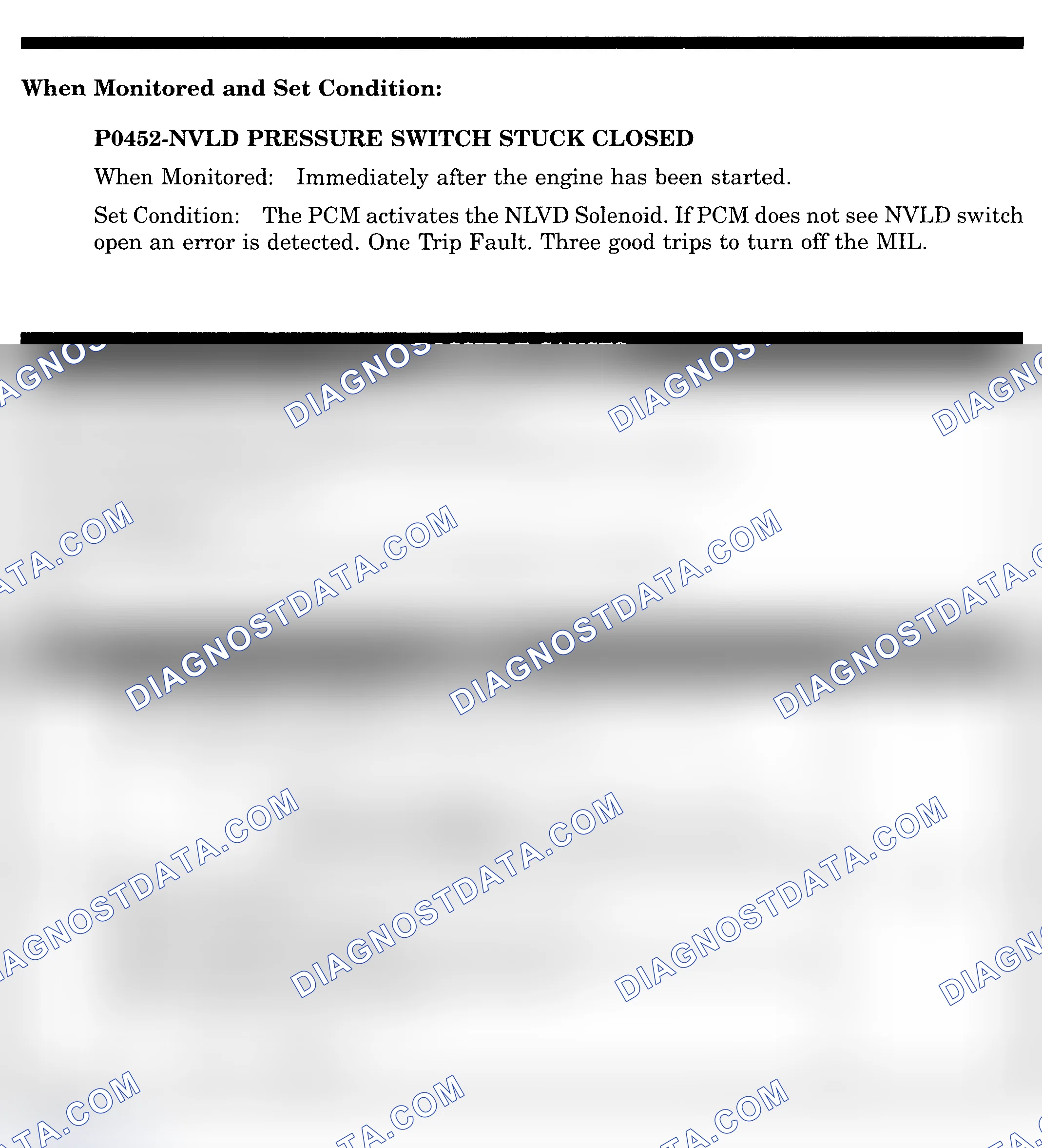 Scheme 381: DTC: P0452: NVLD PRESSURE SWITCH STUCK CLOSED