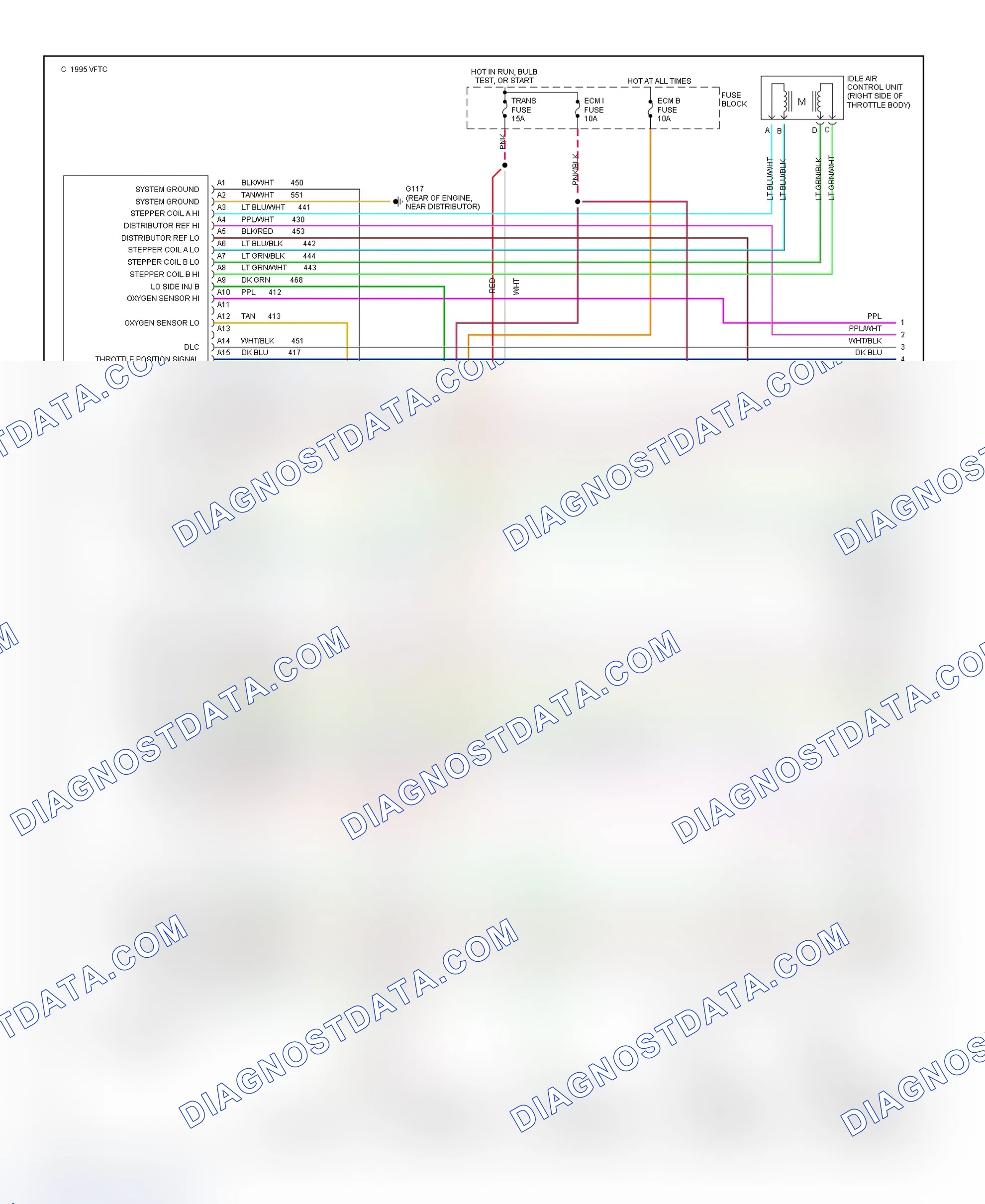 Scheme 38: Wiring Diagram (Van - 4.3L With 4L60-E - 1 Of 3)