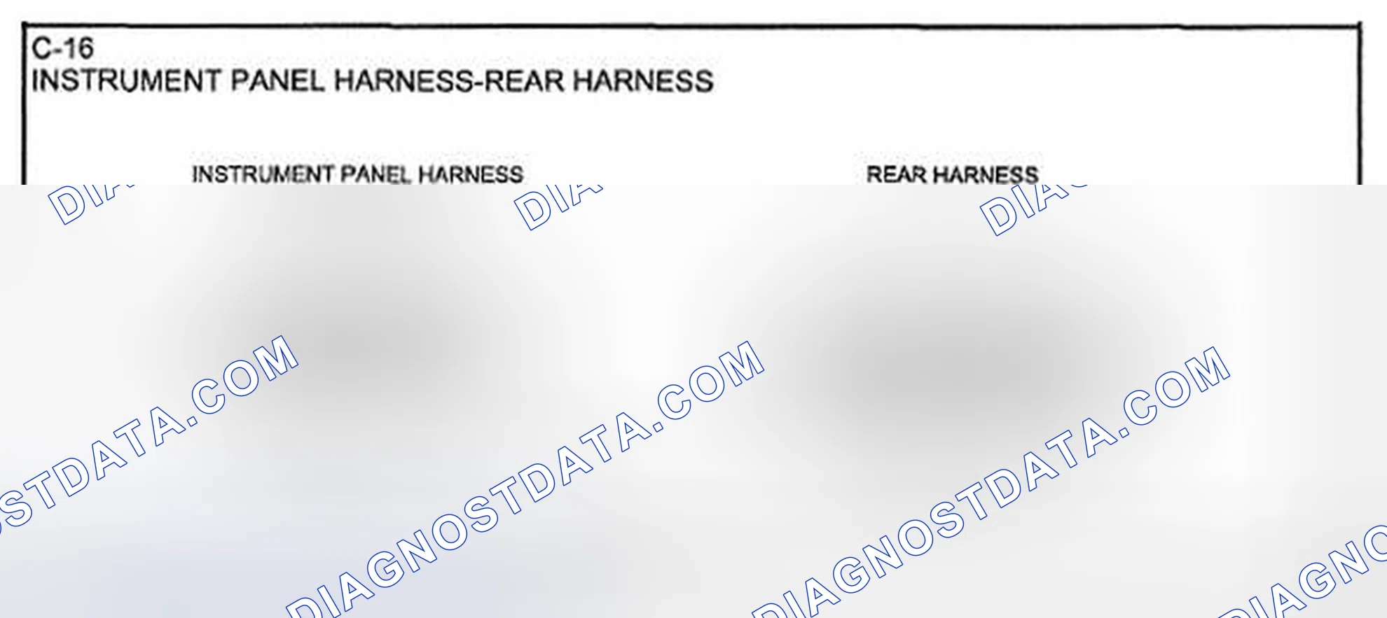 Scheme 48: Identifying Rear Instrument Panel Harness Connector Terminals (C-16)
