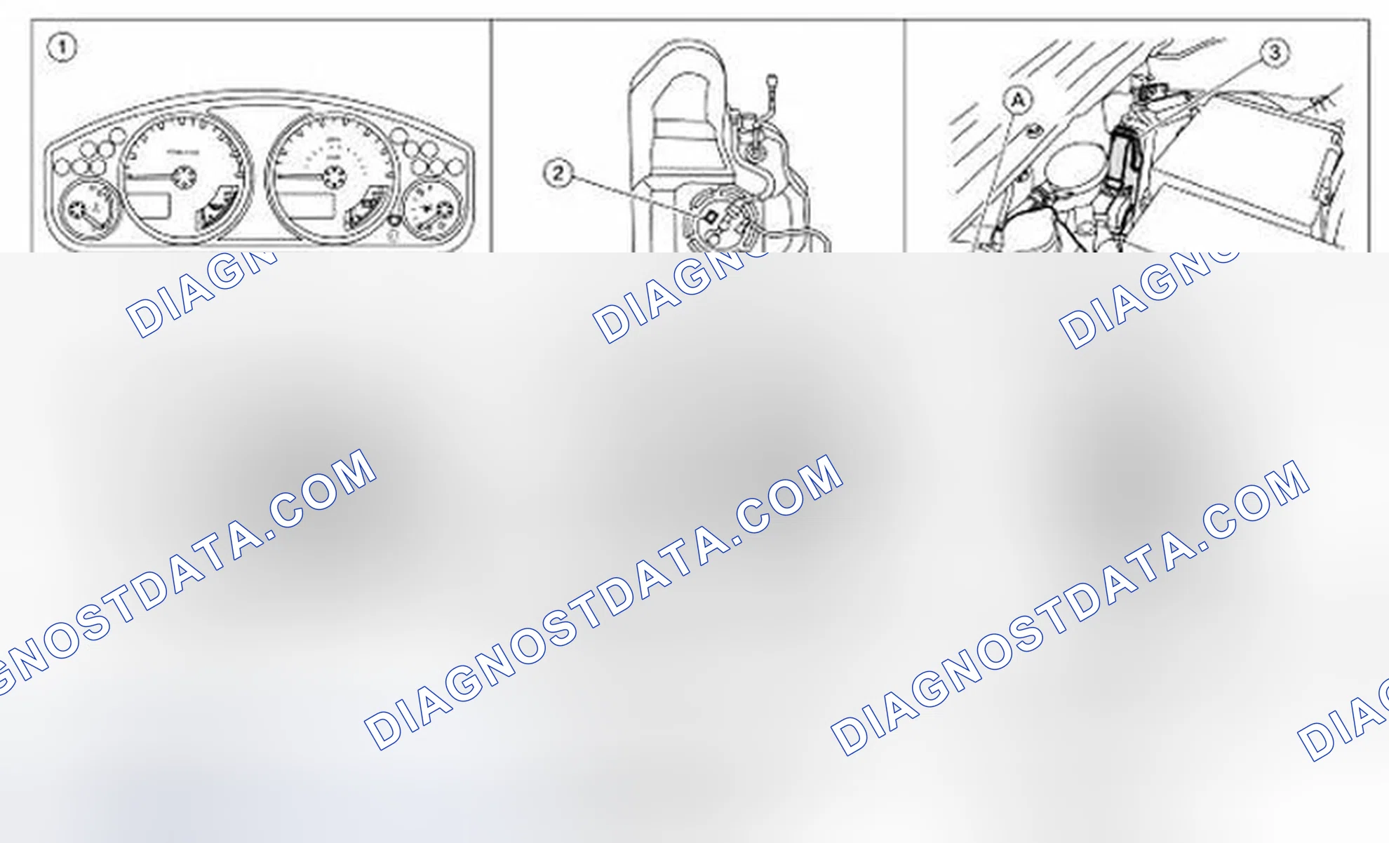 Fig. 1: Identifying Combination Meters Component And Harness Connector Location