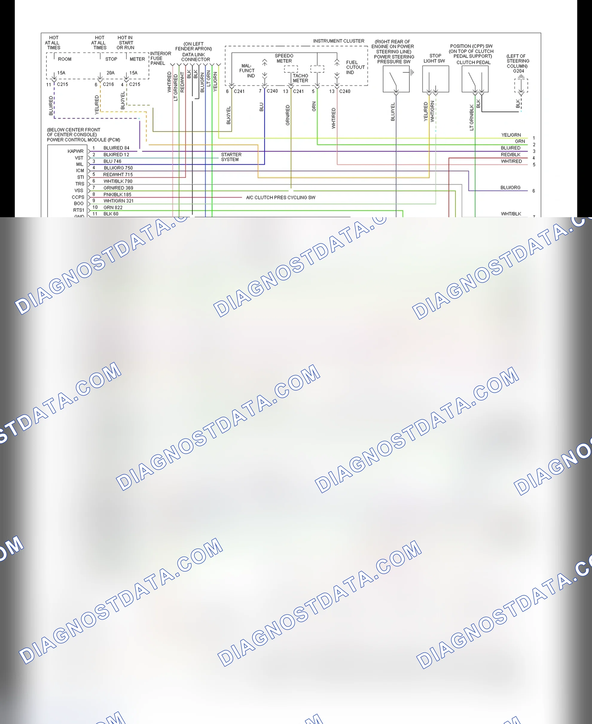 Scheme 47: EEC Wiring Diagram (Probe 2.5L - 1 Of 3)
